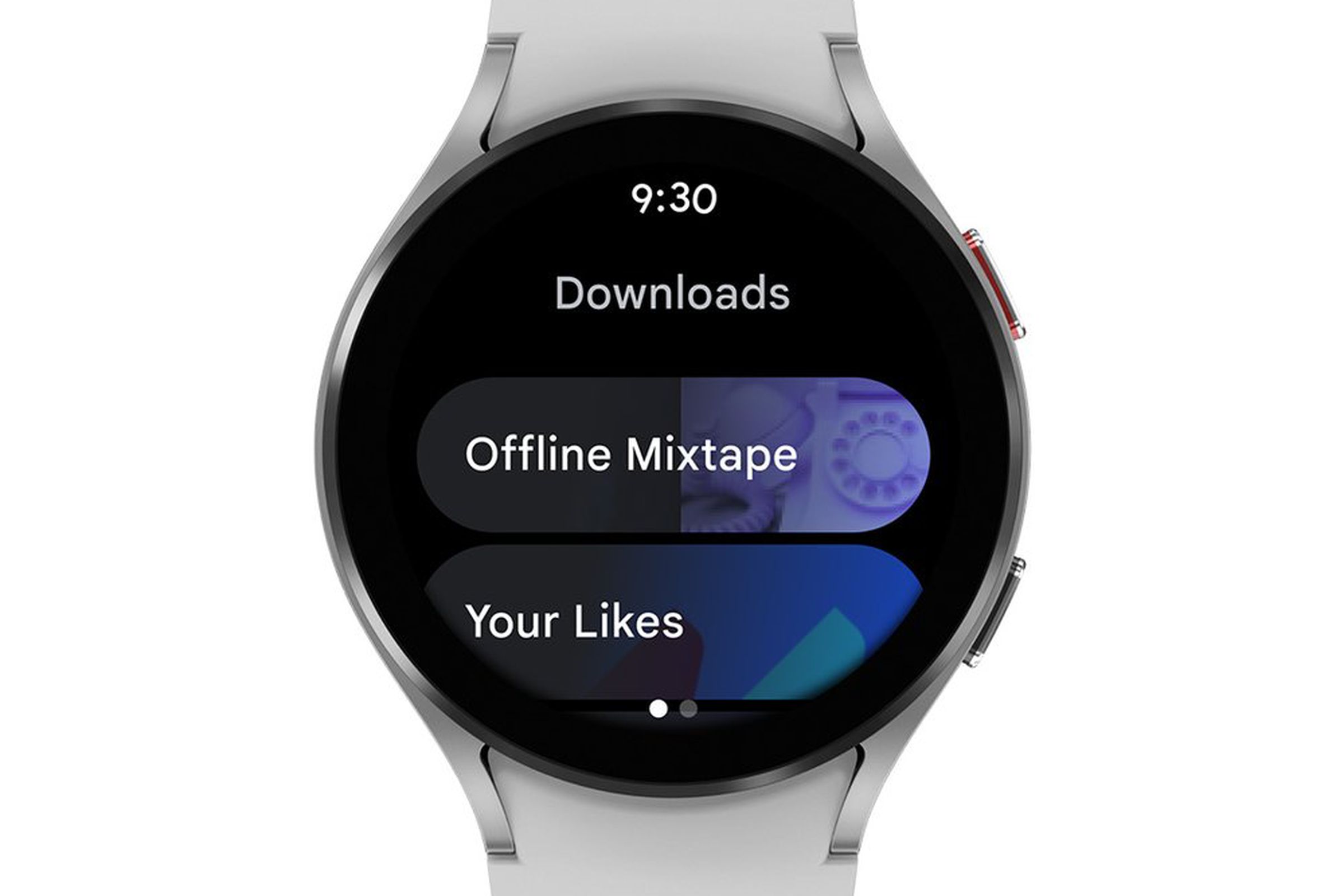 Google’s Wear OS app for YouTube Music.