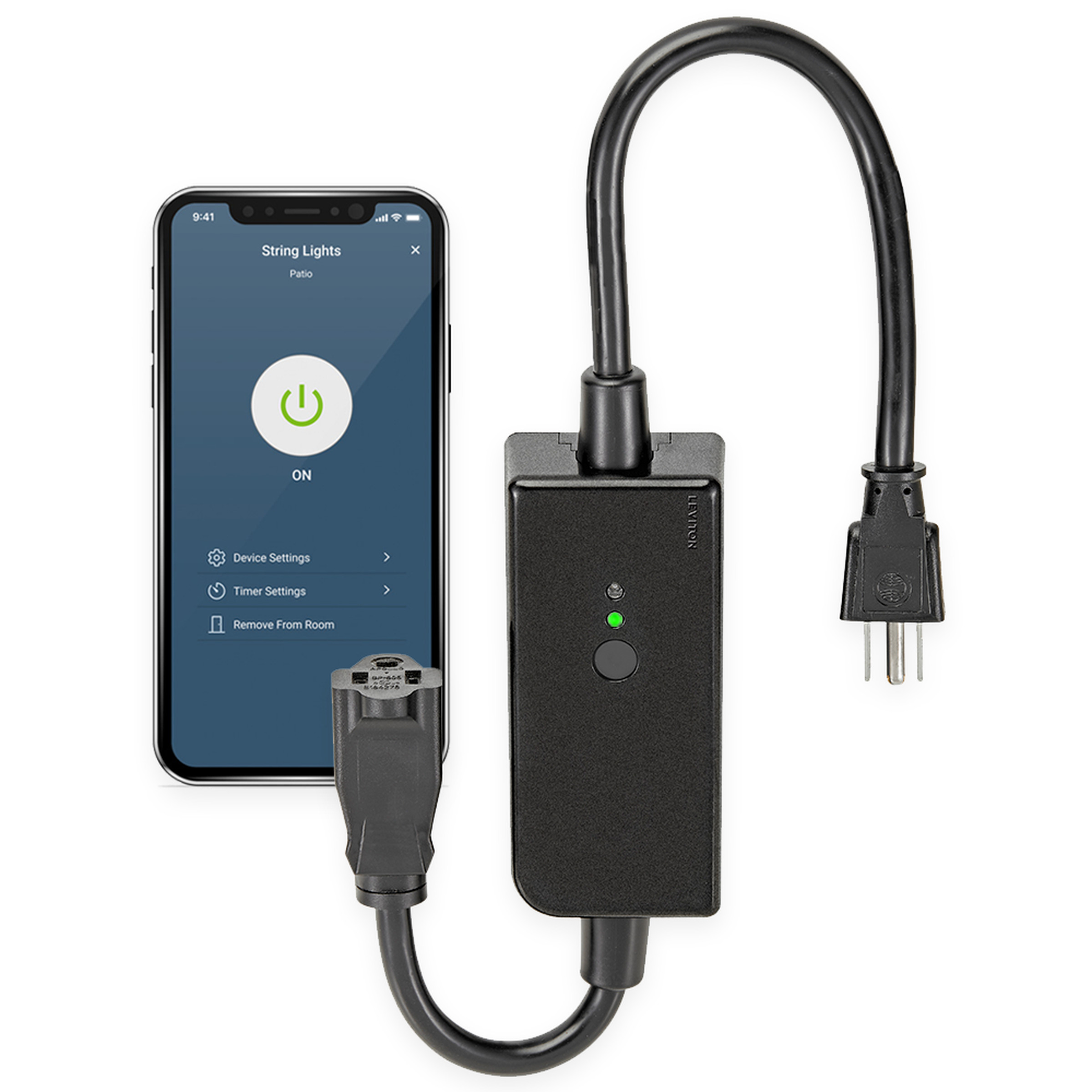 The Leviton plug works with Leviton’s app, Apple Home through Matter, Amazon Alexa, Google Home, and Samsung SmartThings.