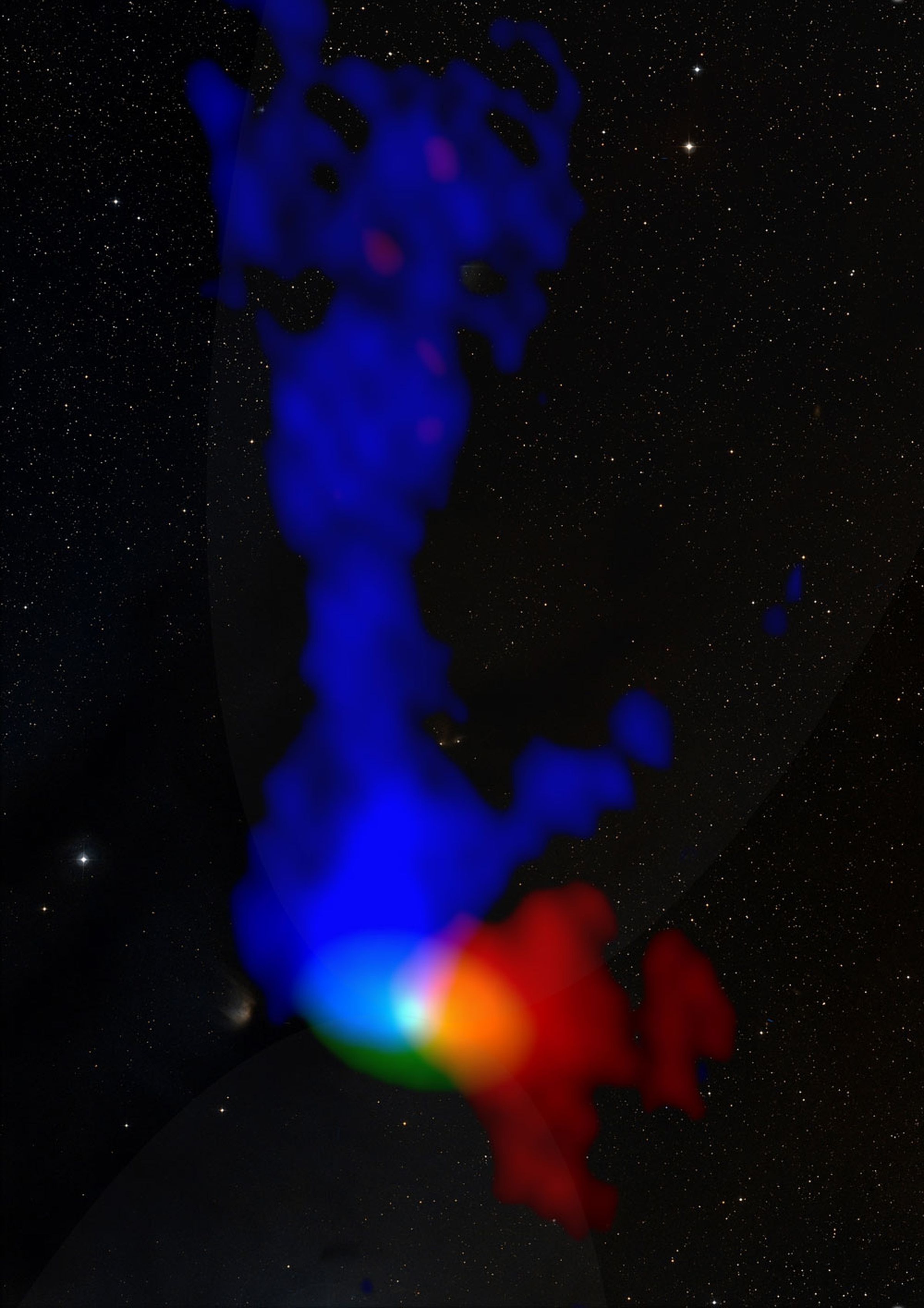 ALMA observations of the young protostar studied by the Niels Bohr Institute researchers.