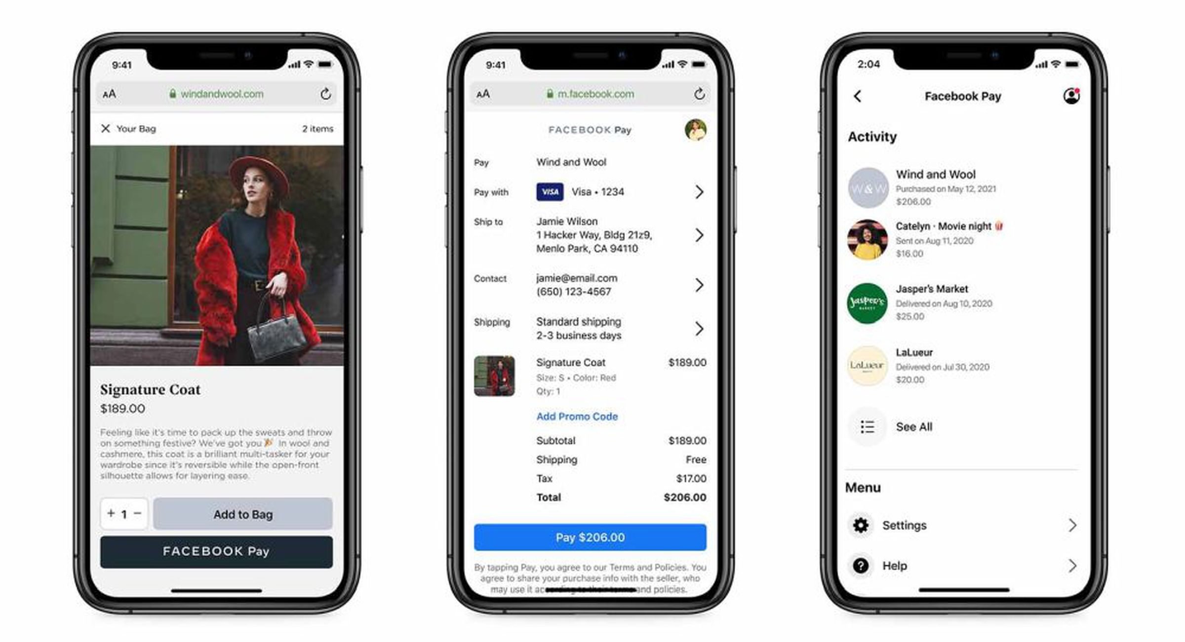 Facebook Pay is coming to online shopping.