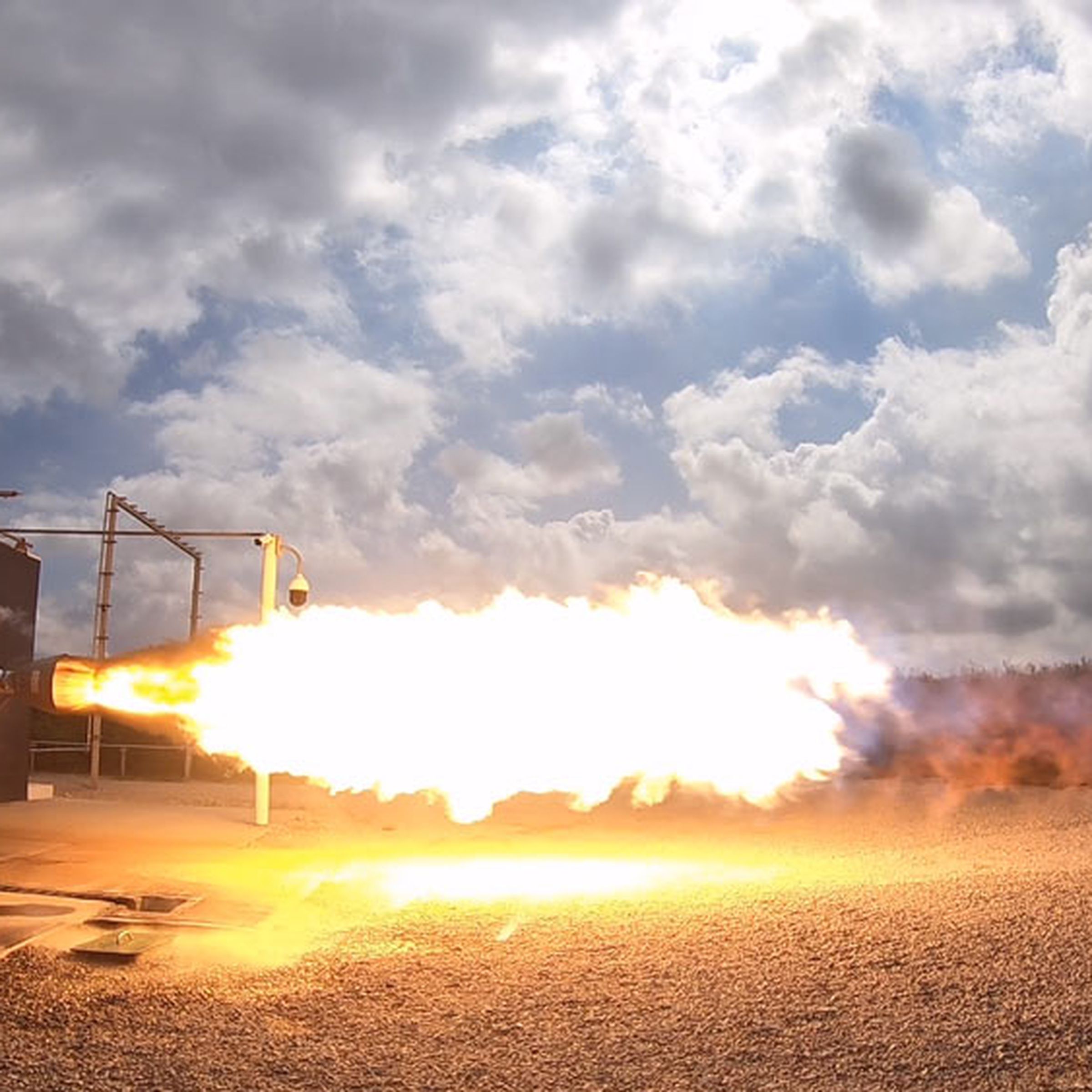 Firefly’s Reaver engine being test-fired.