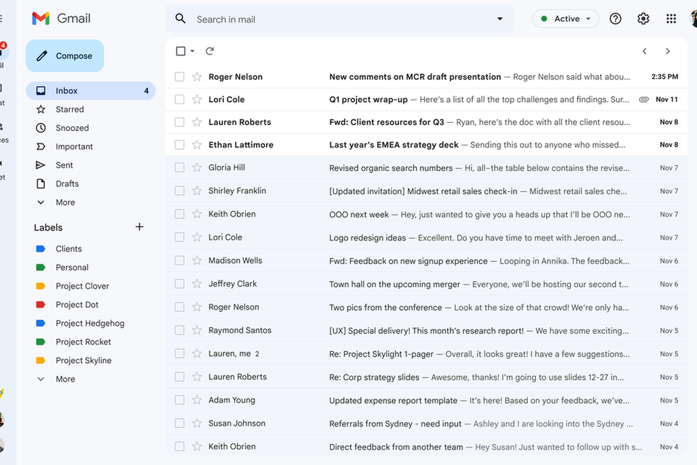Gmail’s new integrated view