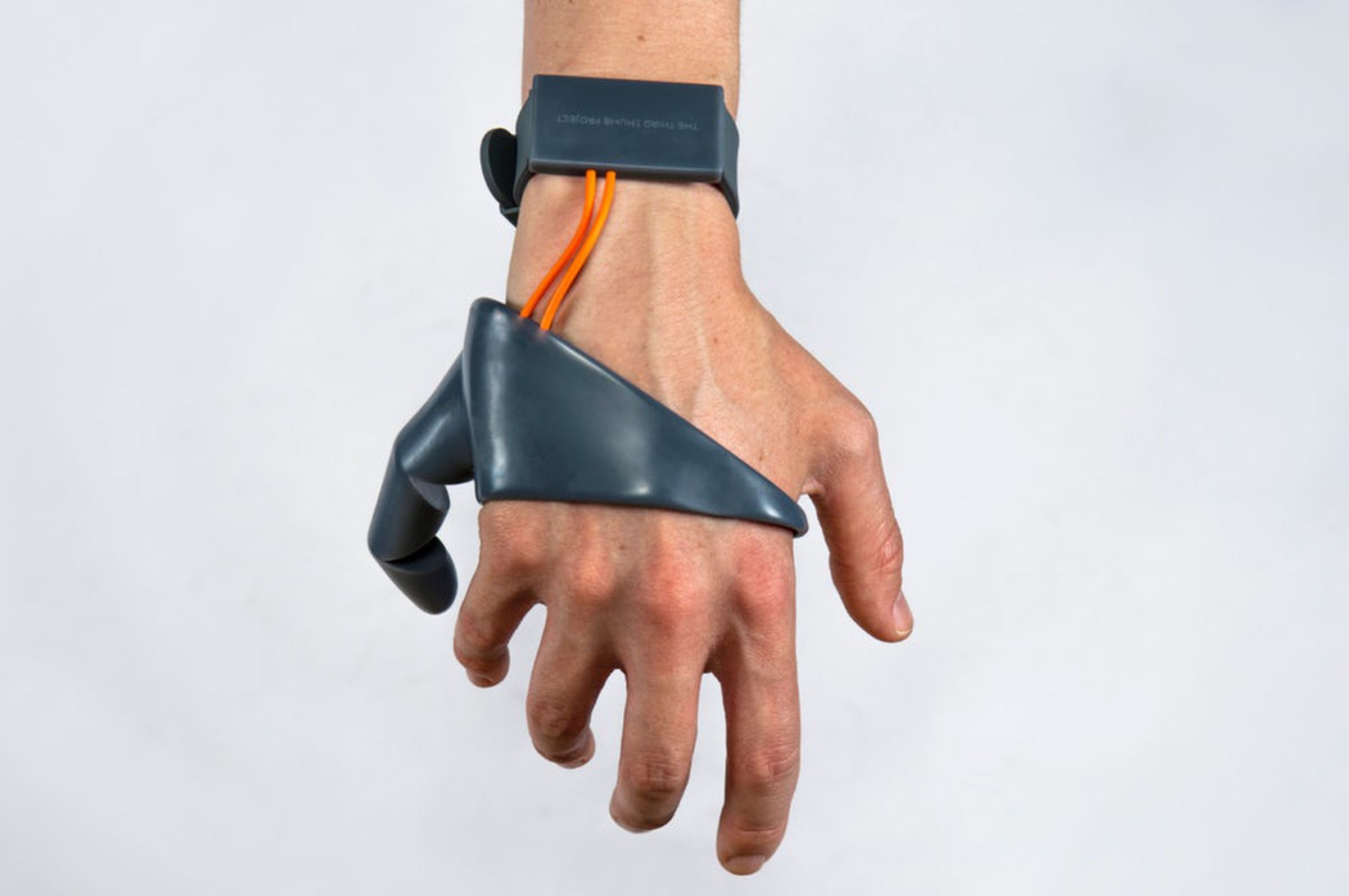 The thumb’s creator wants to make us reimagine what we think prosthetics are for.