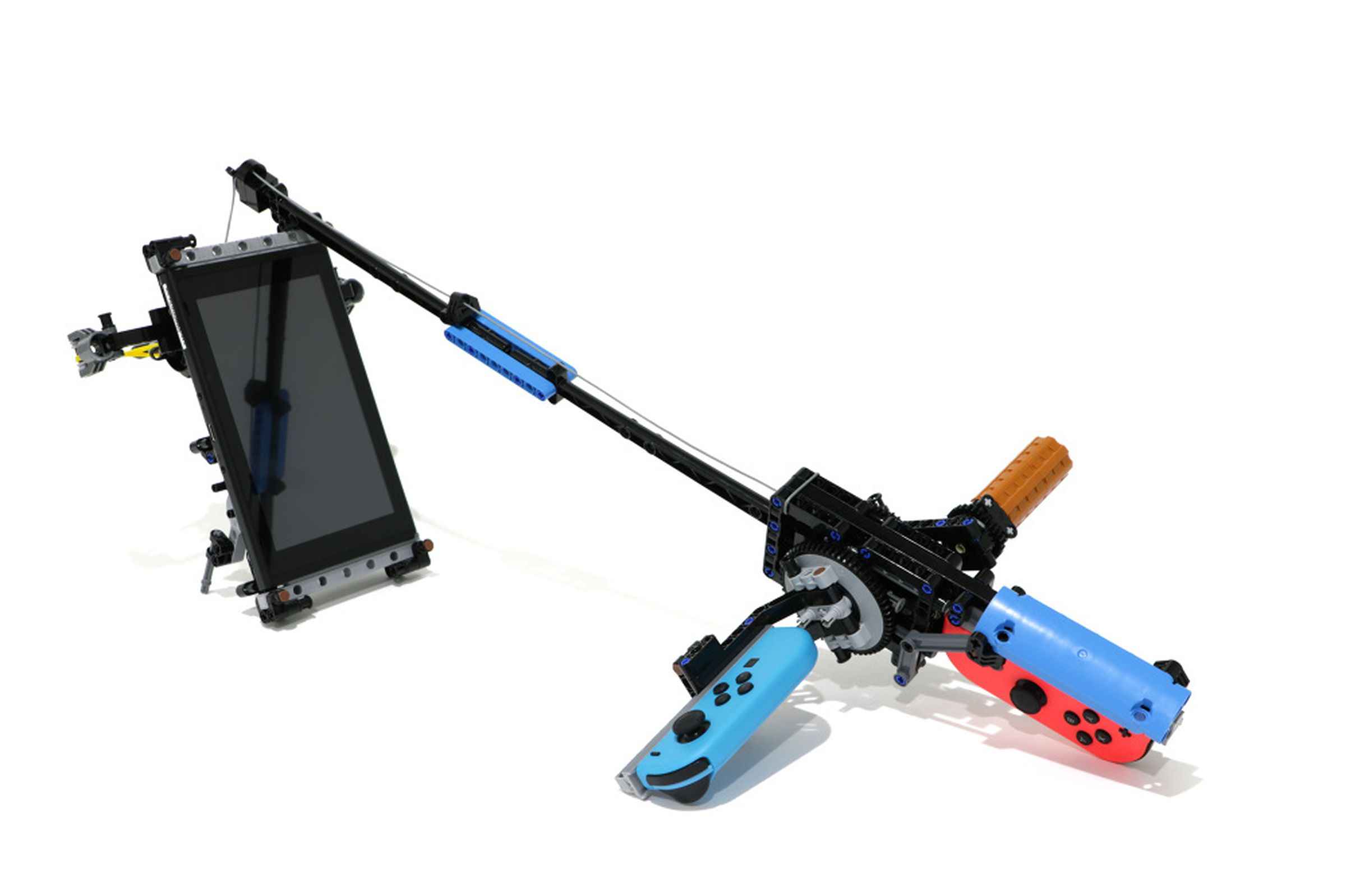 The fishing rod remade with Lego.