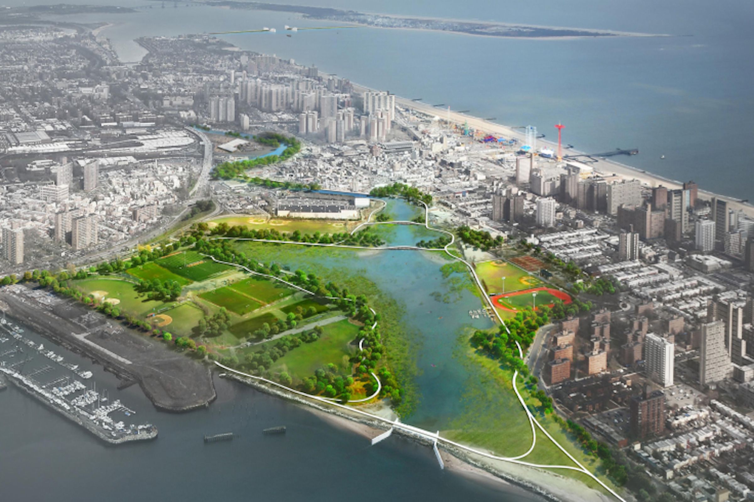 NYC Coney Island Creek wetlands plan (Credit; NYC.gov)