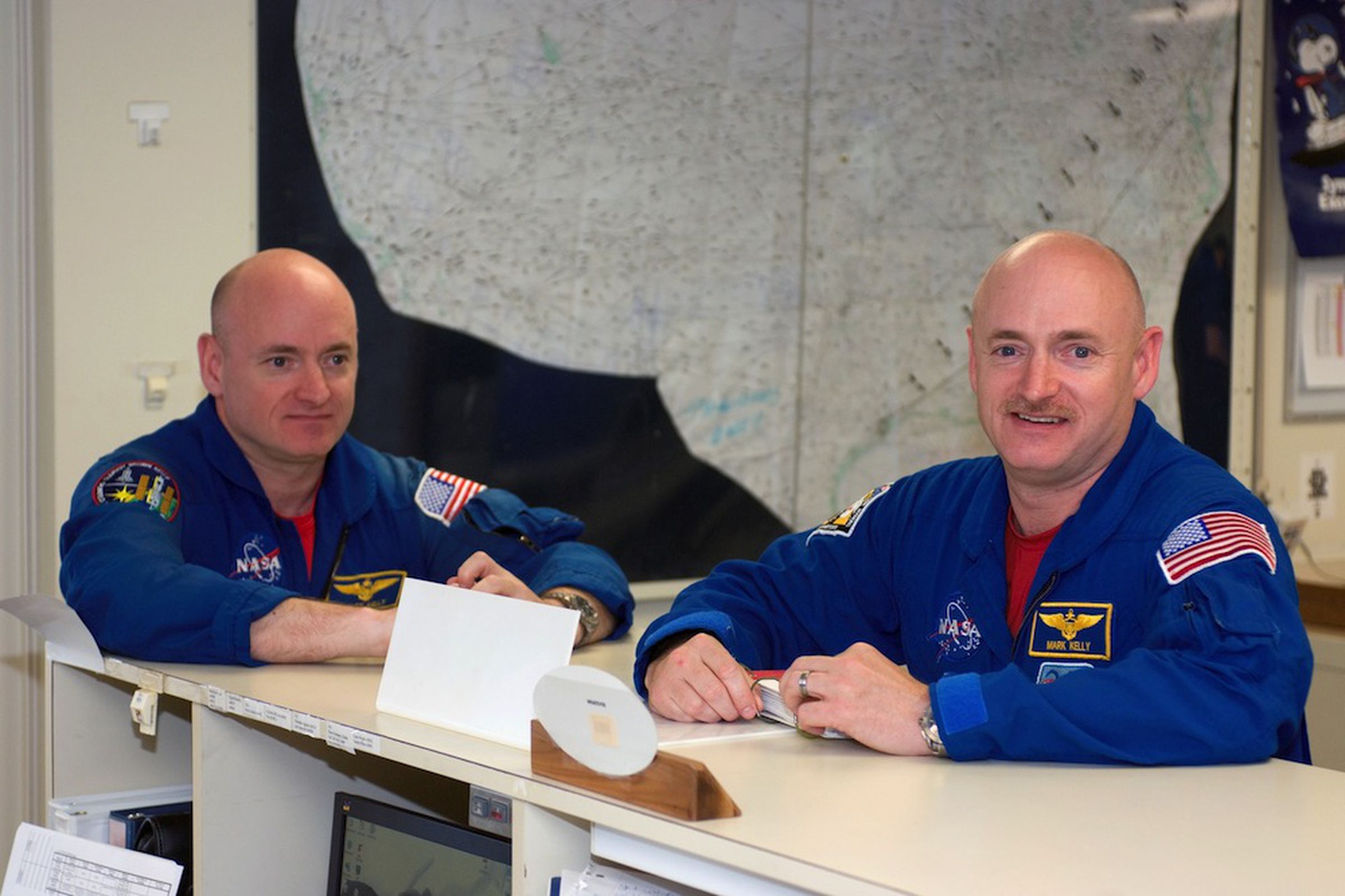 NASA astronaut twins Mark and Scott Kelly