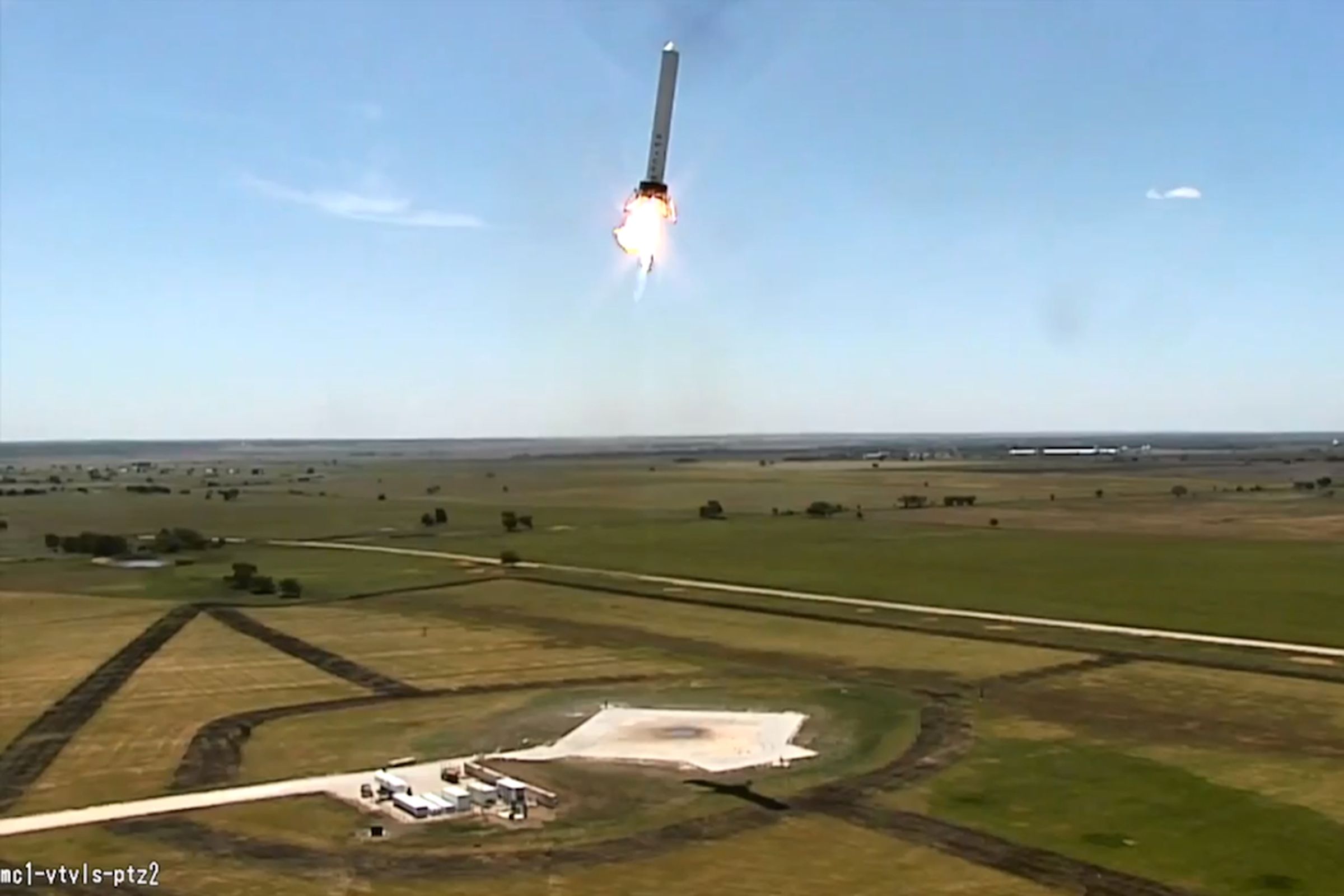 SpaceX lateral motion screengrab (Credit: SpaceX/YouTube)
