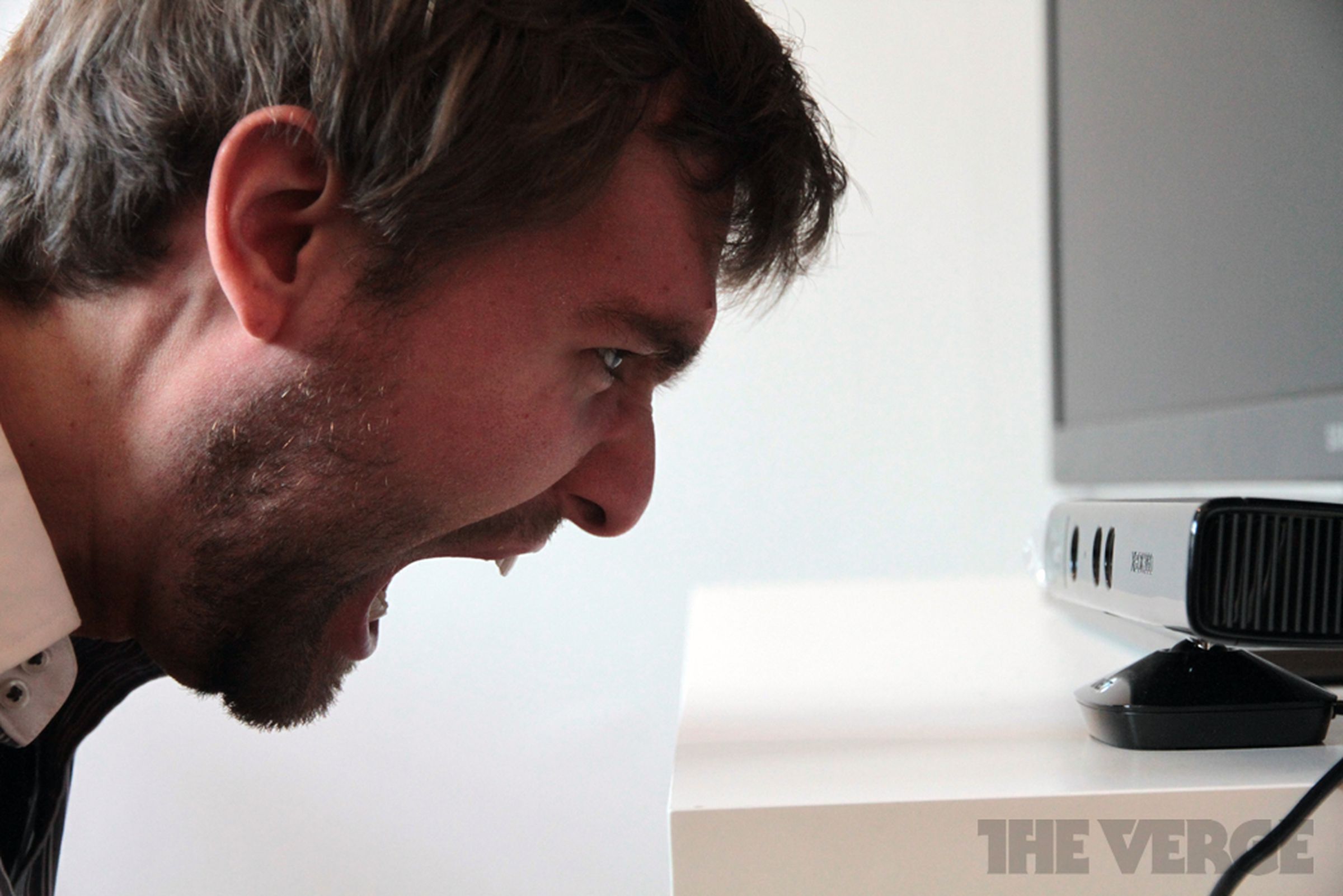 Ross Miller yells at Kinect