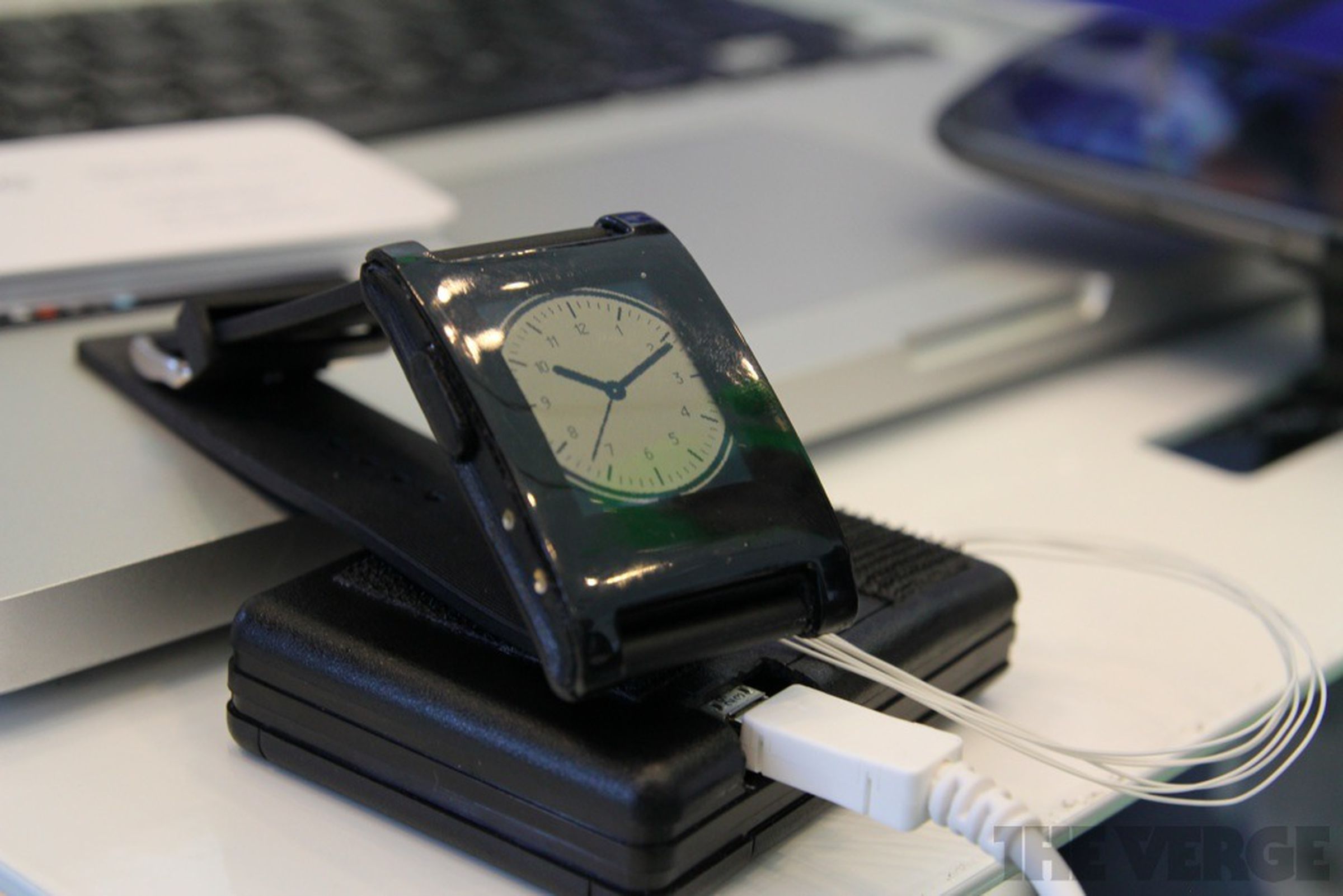 Pebble e-paper watch at Google I/O gallery