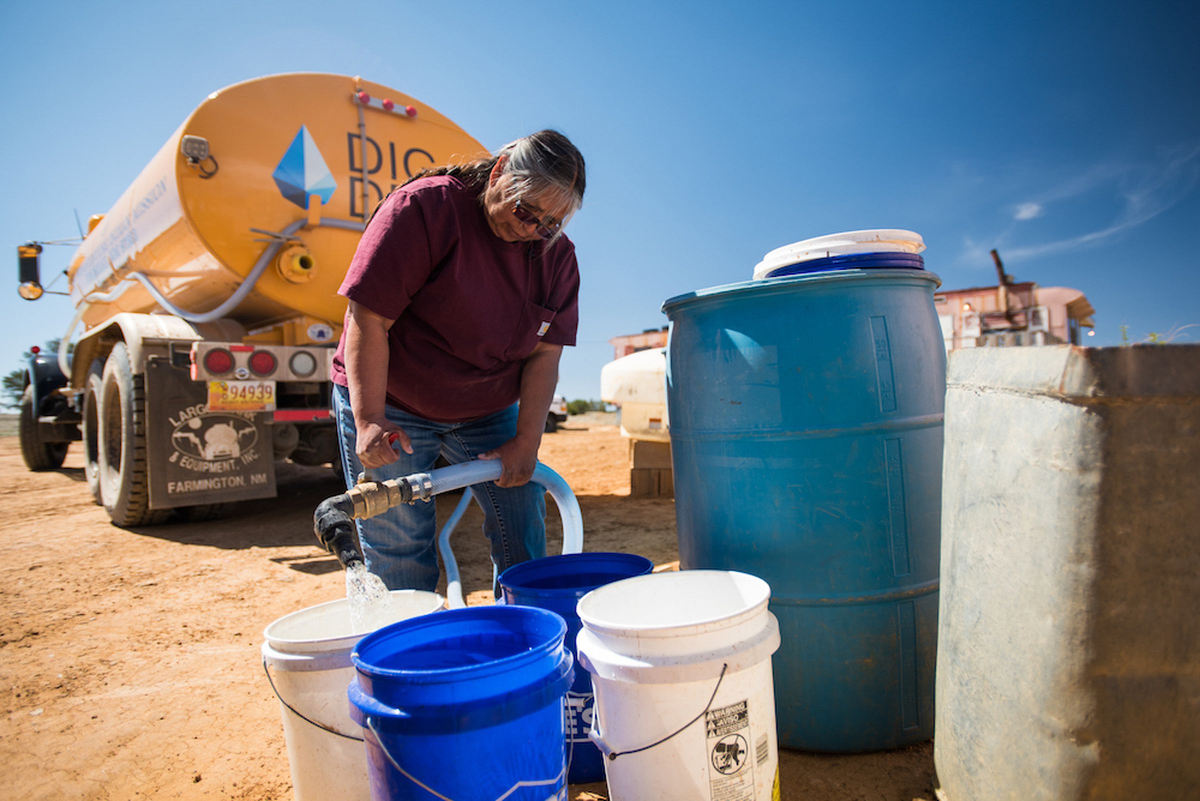 Darlene Arviso has come to be known as “the water lady.” She delivers water by truck to more than 250 households across the Navajo Nation.
