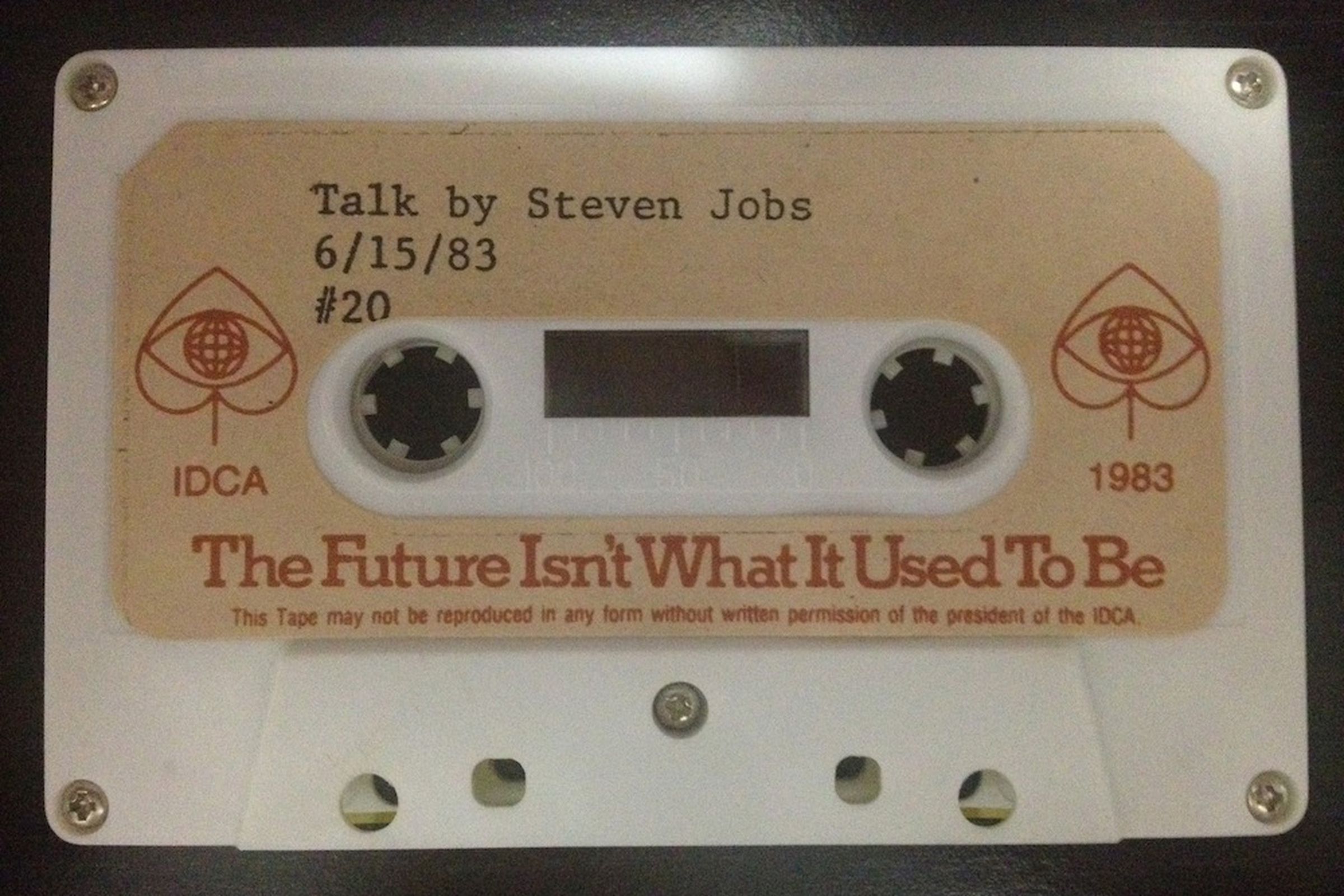 1983 Steve Jobs speech tape