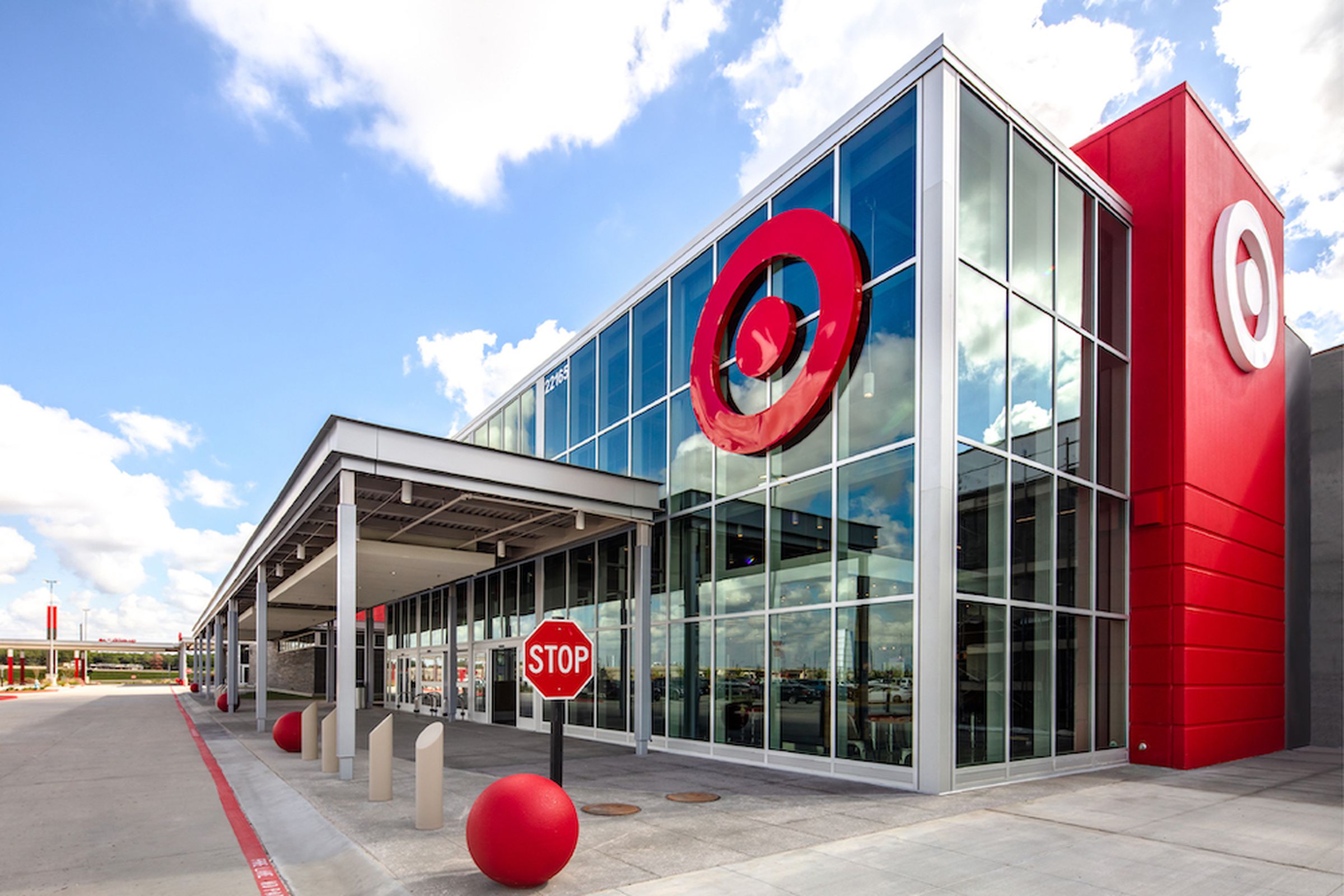 A photo showing the exterior of a Target in Texas