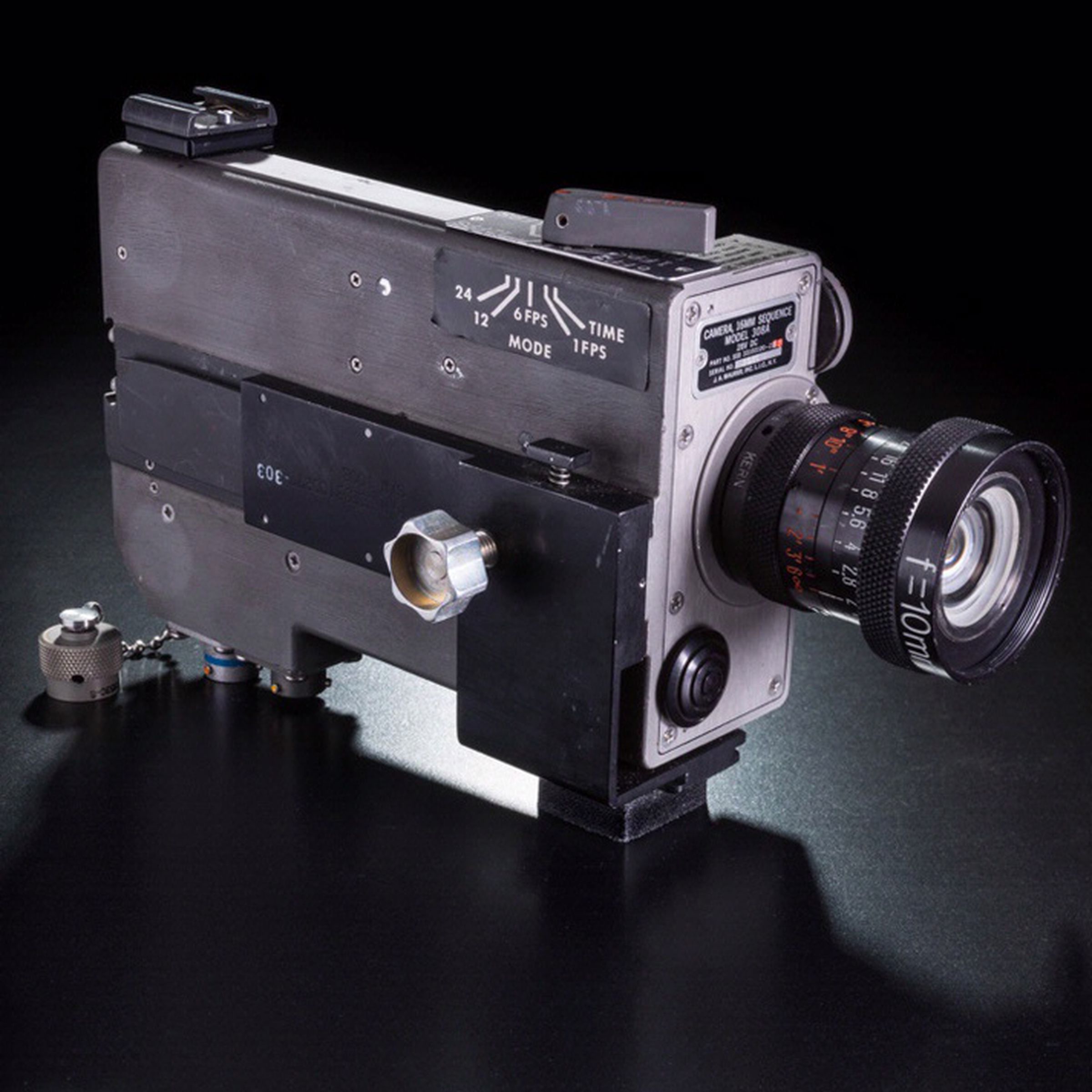 A never-before-seen 16mm Data Acquisition Camera used on the Apollo 11 missions.