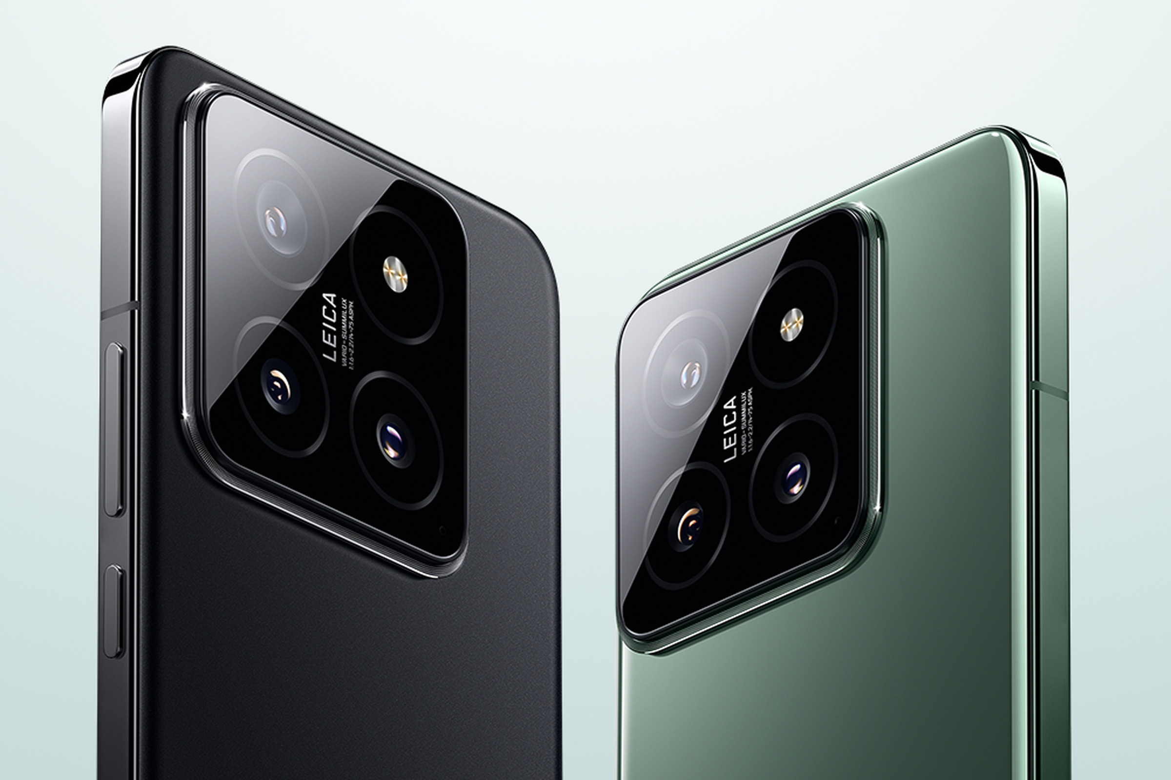 Xiaomi 14 shown in green and black.