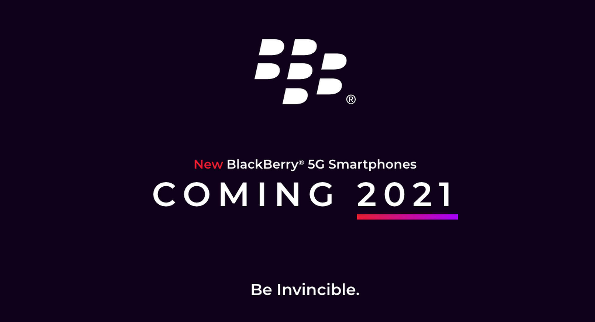 In fairness, “be invincible” is a good strapline for an apparently unkillable brand like BlackBerry.