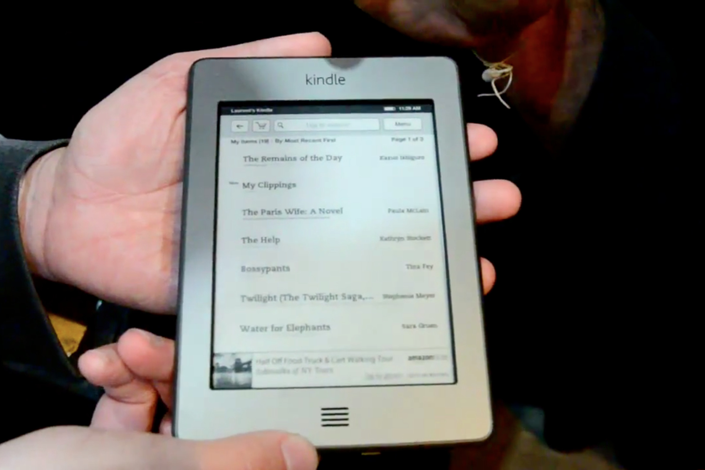 Kindle Touch hands-on