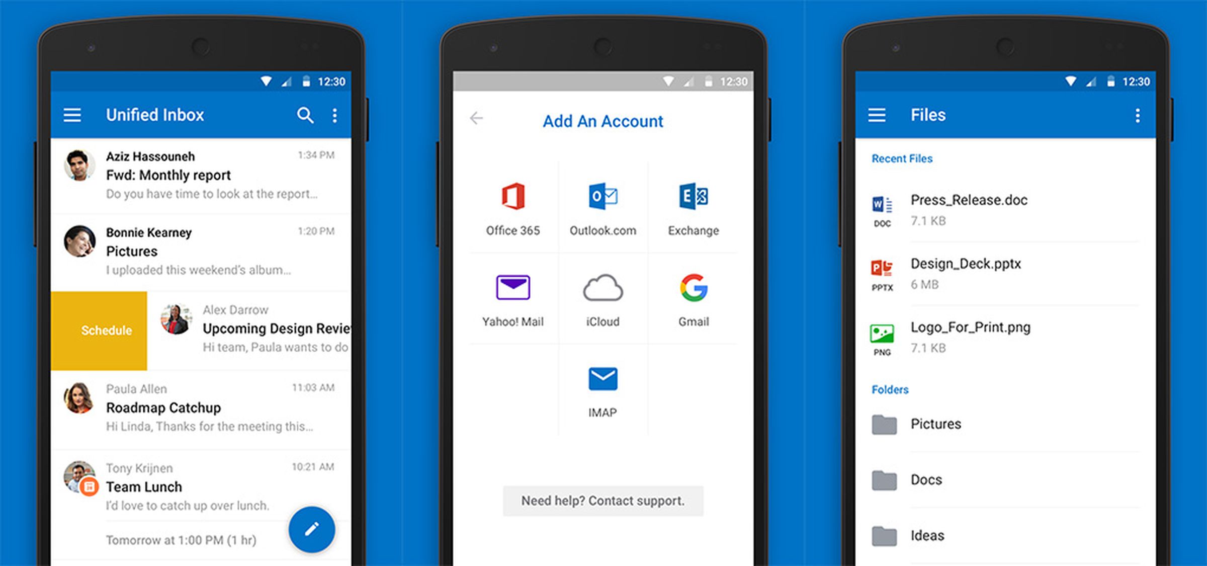 Outlook for Android update