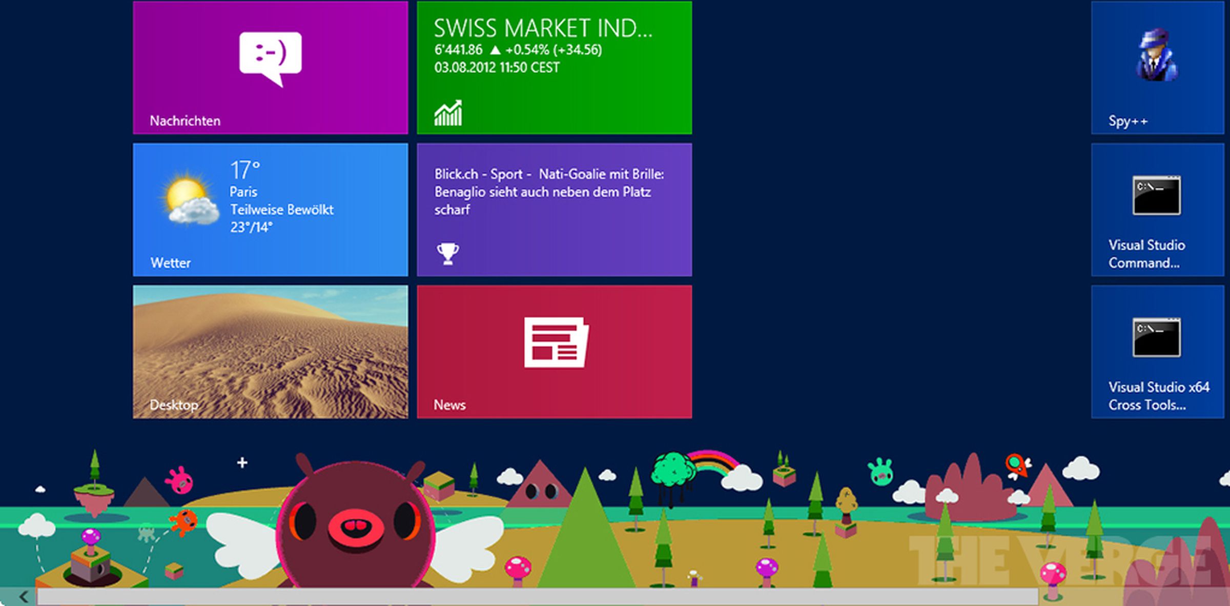 Windows 8 Start Screen patterns screenshots