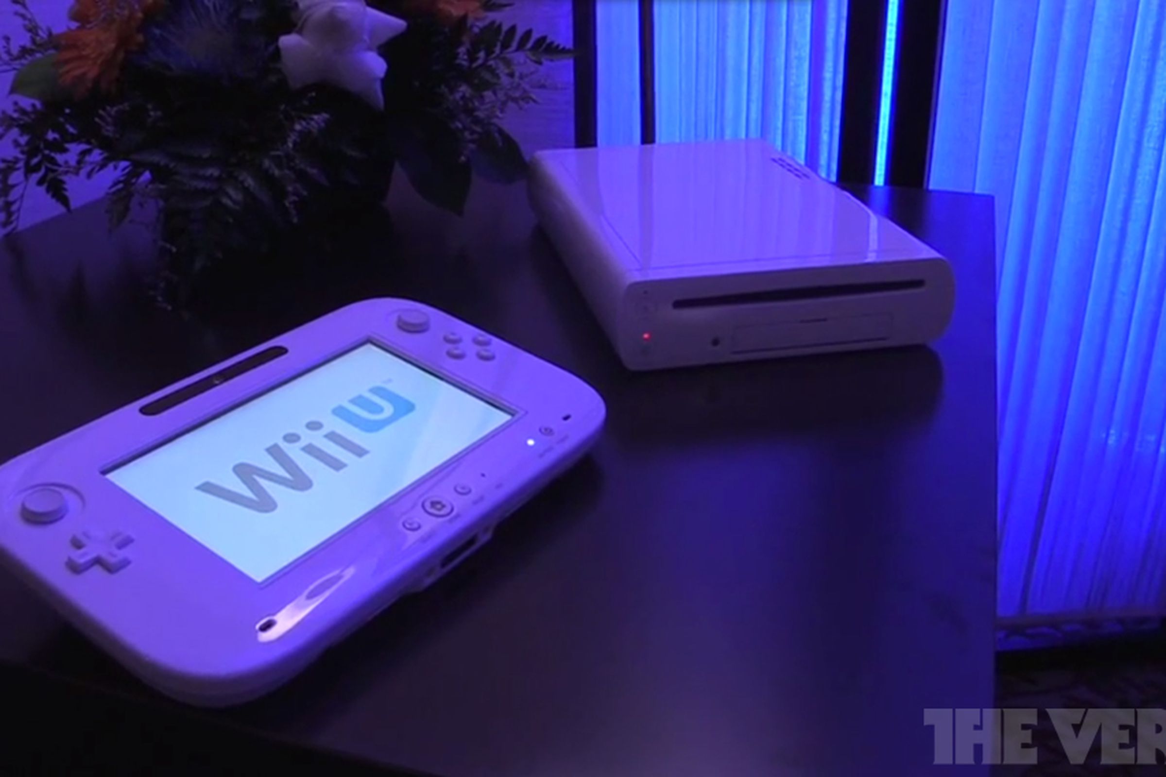 Wii U hardware and flowers