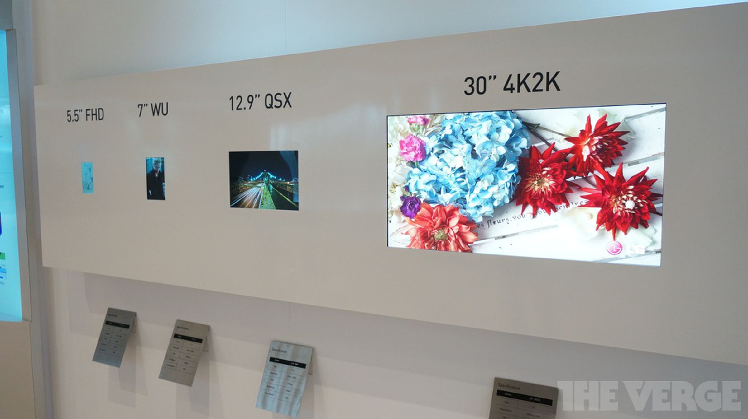 LG Display's 30-inch 4K monitor at CES 2013