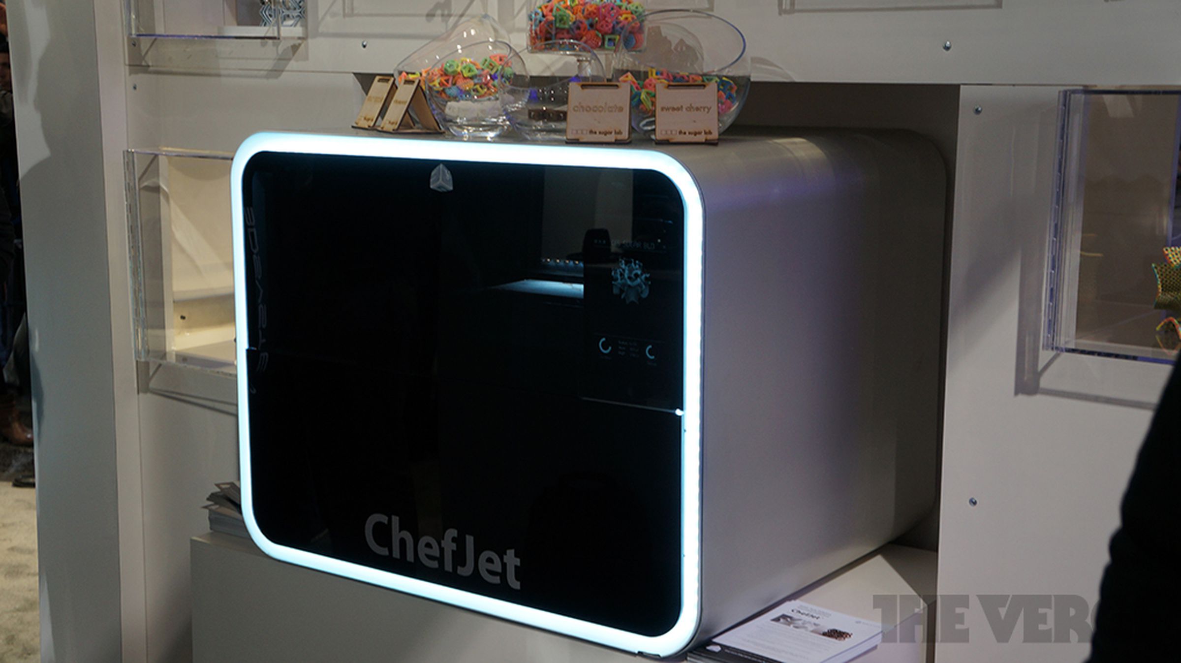 Photos of the ChefJet, ChefJet Pro, and their 3D printed candy
