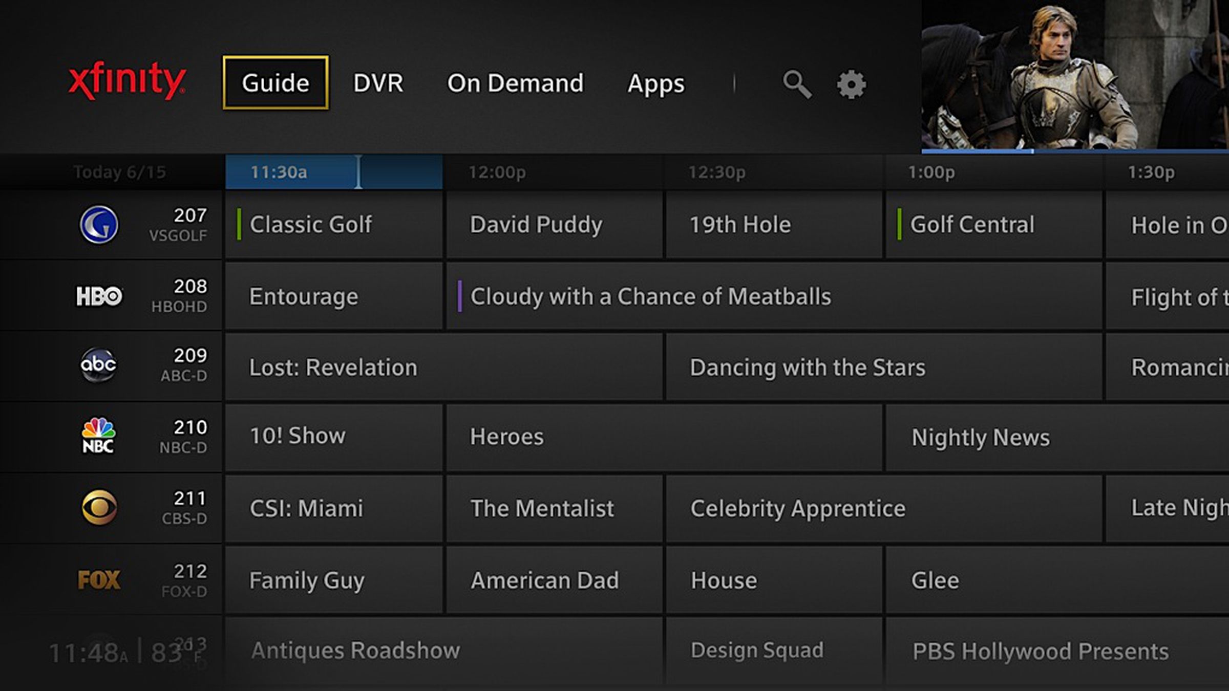 Gallery: Comcast X1 UI with apps and remote
