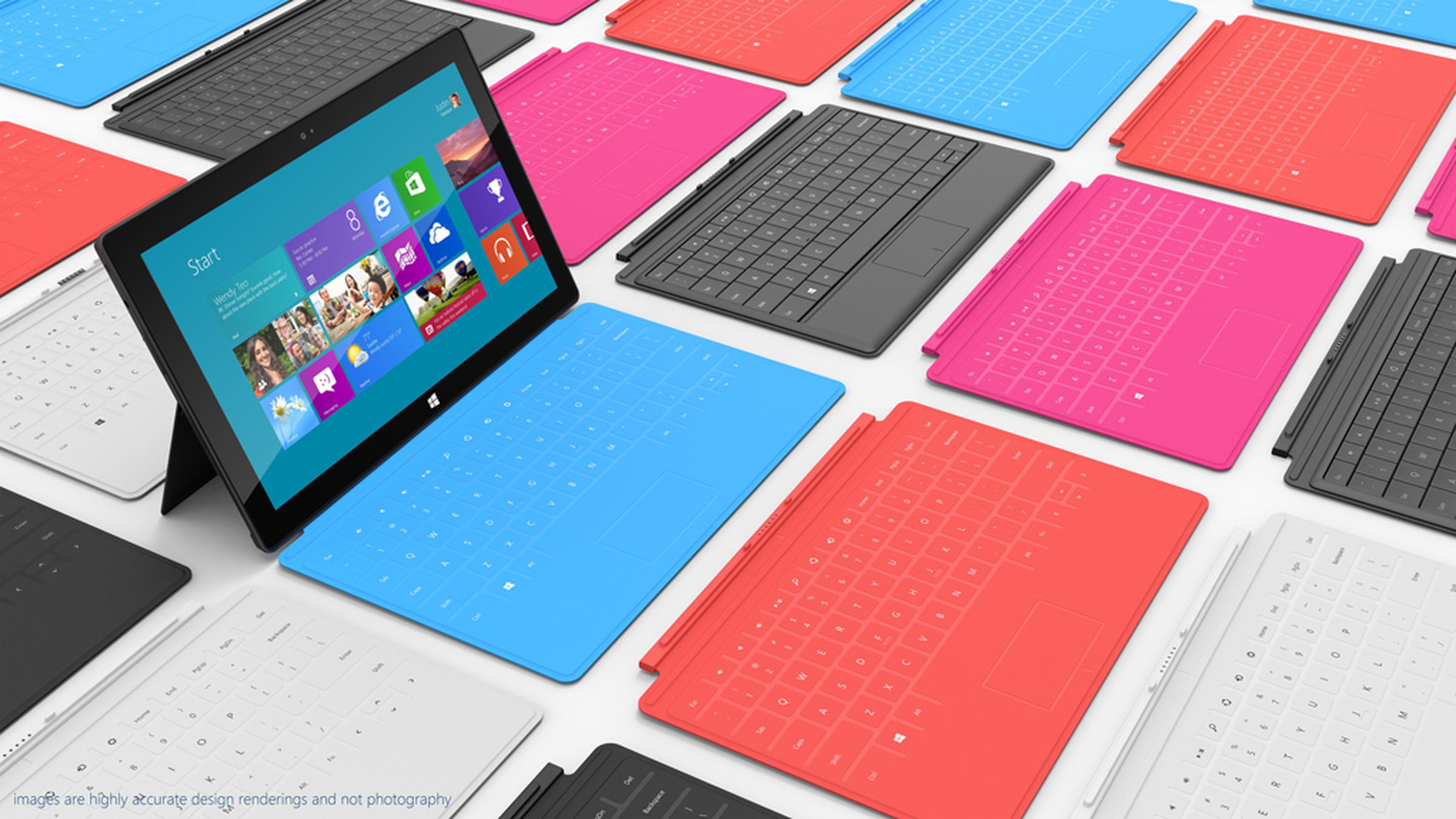 Microsoft Surface tablet press photos