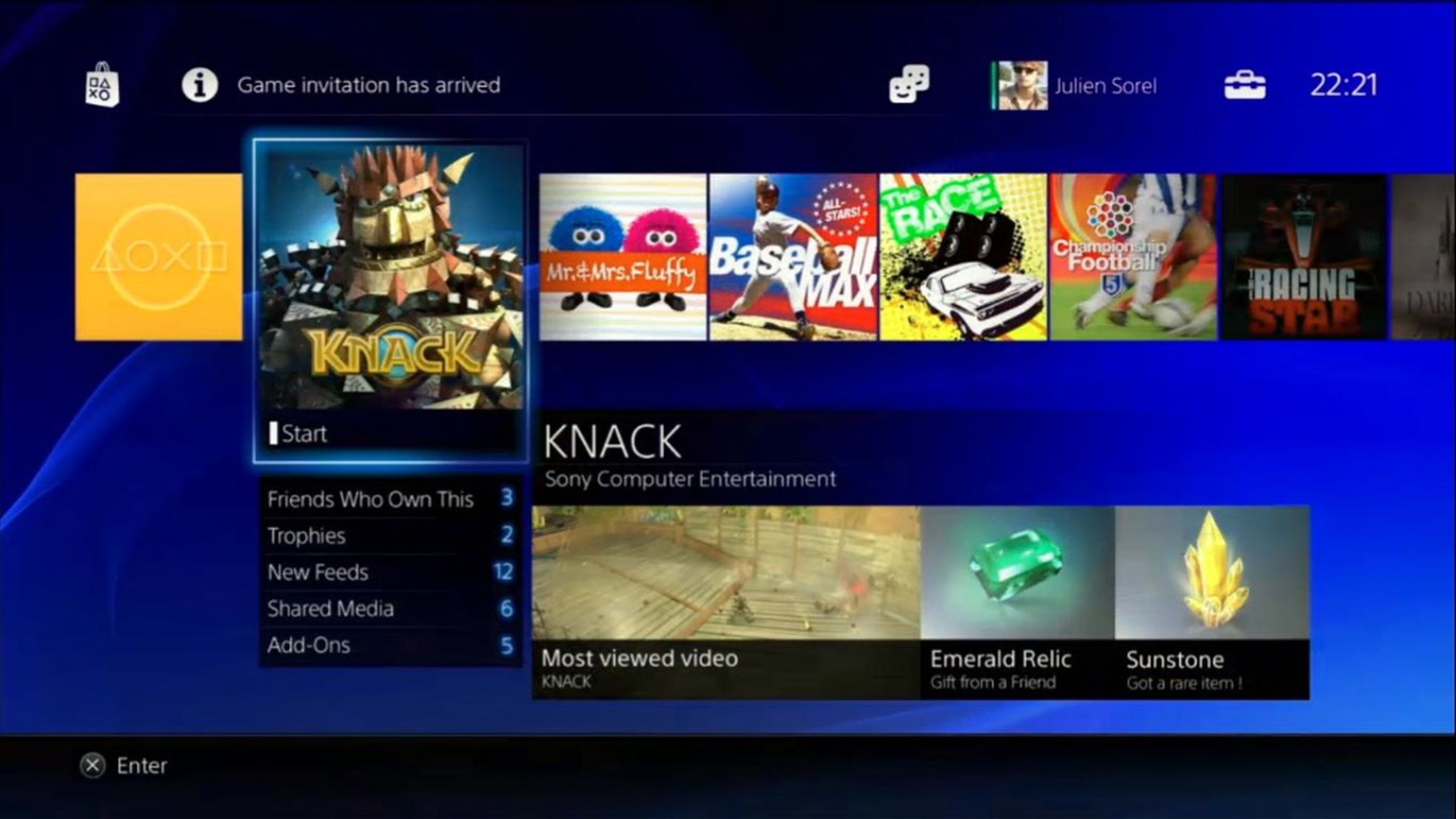 Sony PlayStation 4 user interface pictures