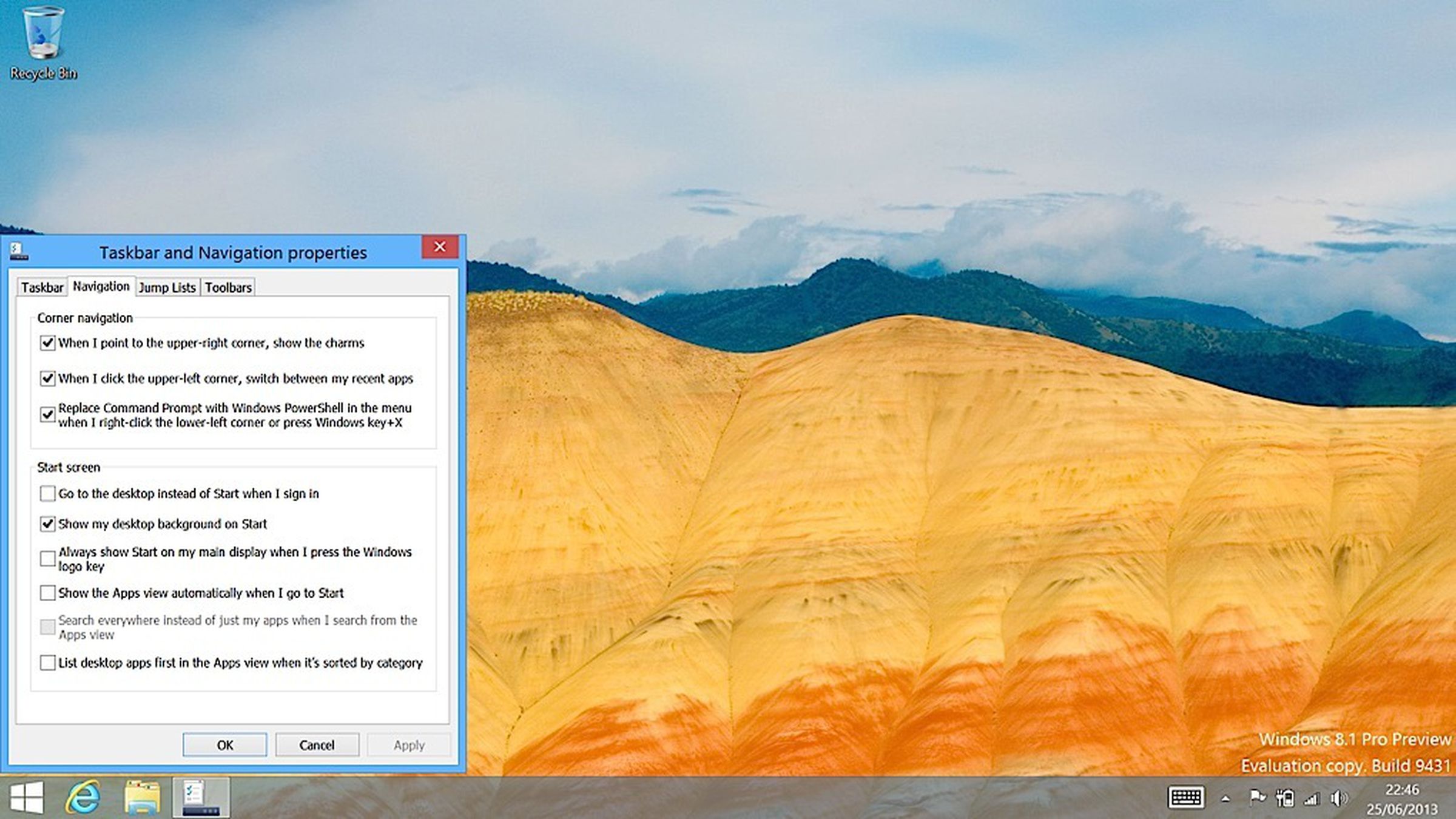 Windows 8.1 Preview screenshots