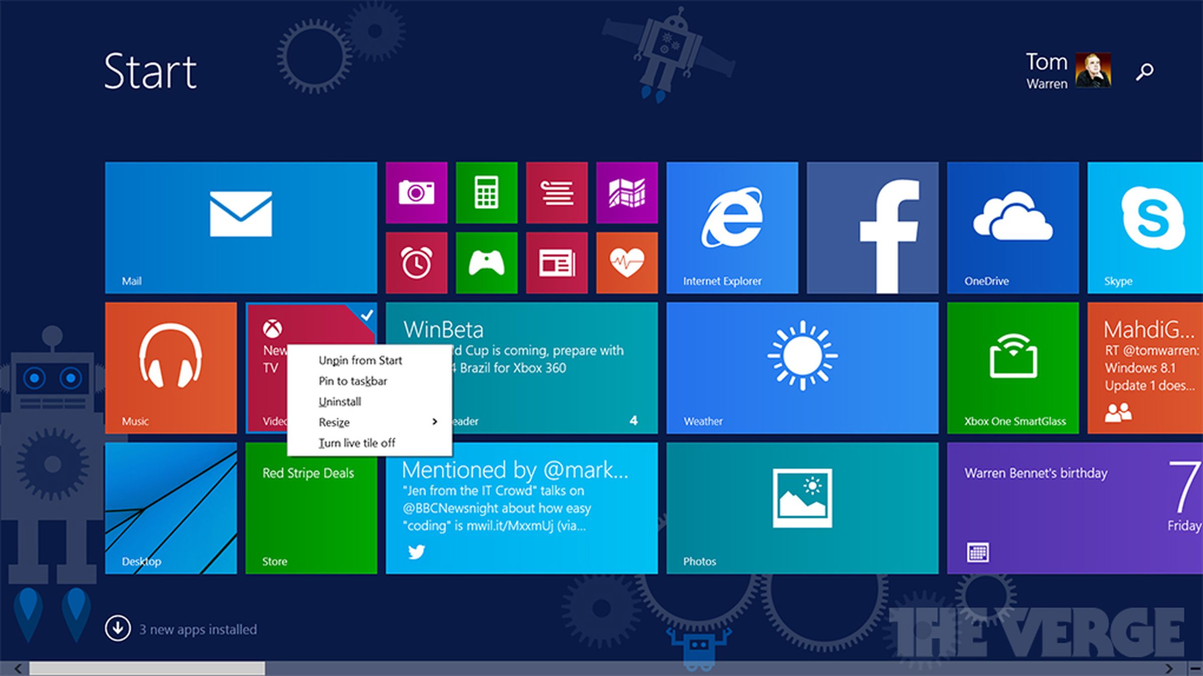 Windows 8.1 Update  changes