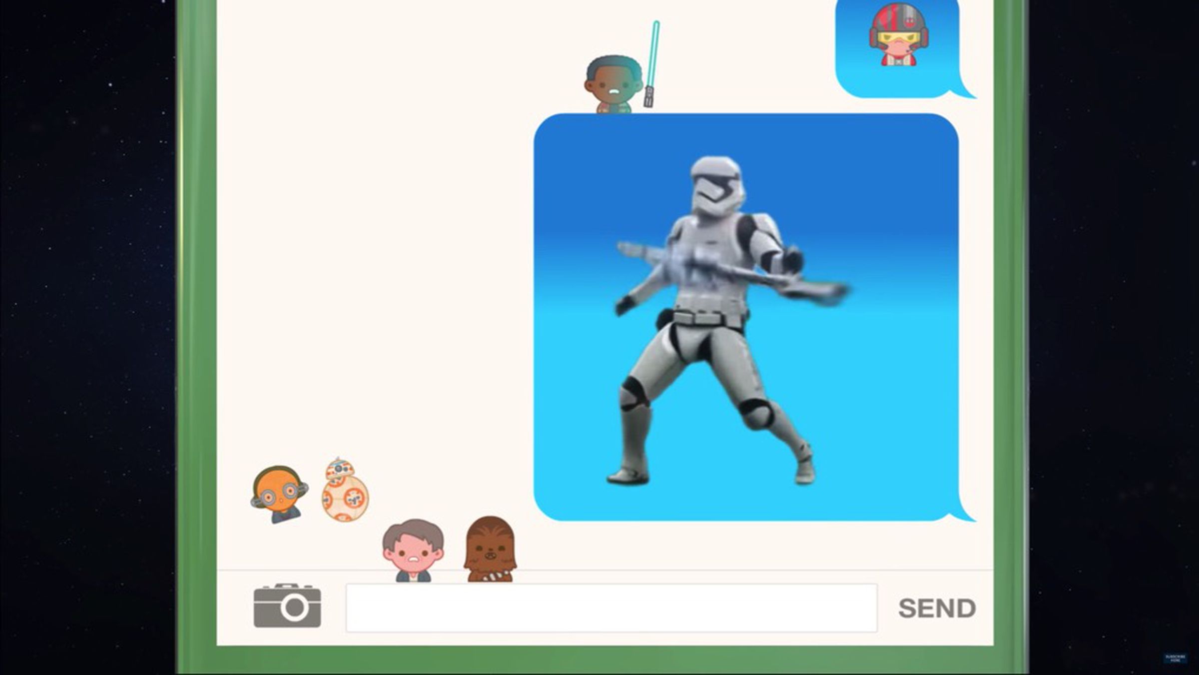 Star Wars emoji movie screencap