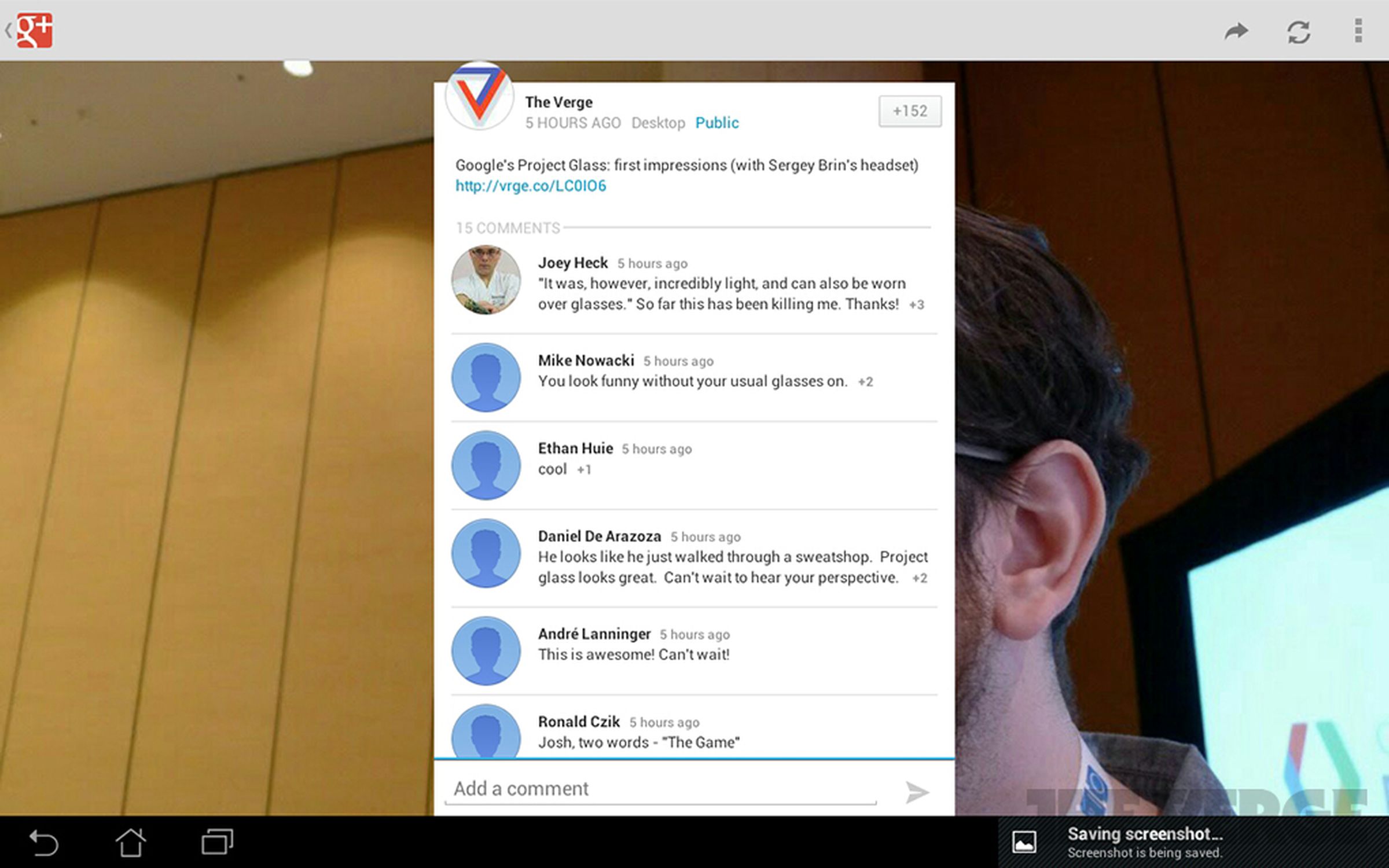 Google+ events and app updates hands-on pictures