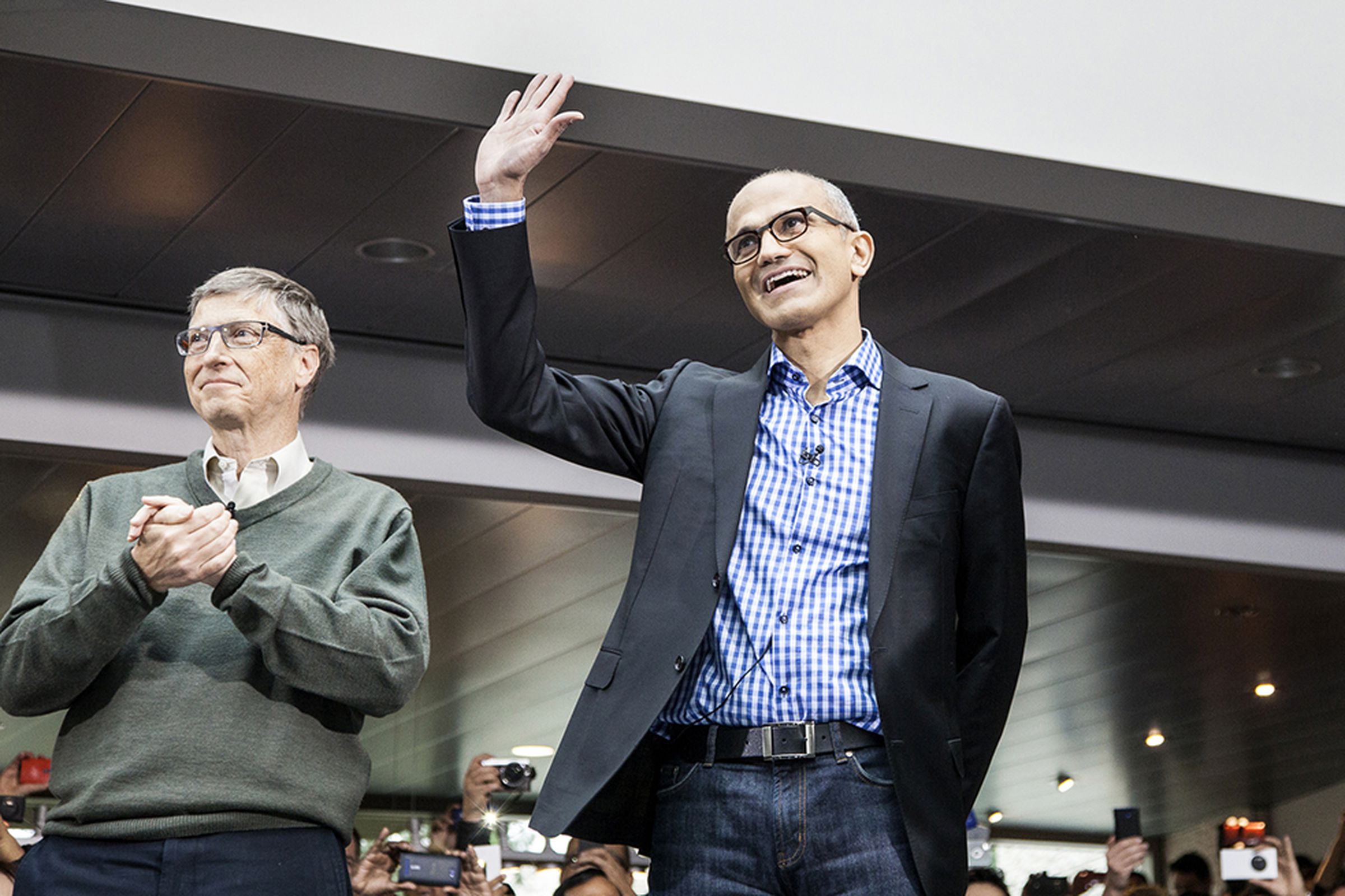 Bill Gates and Satya Nadella