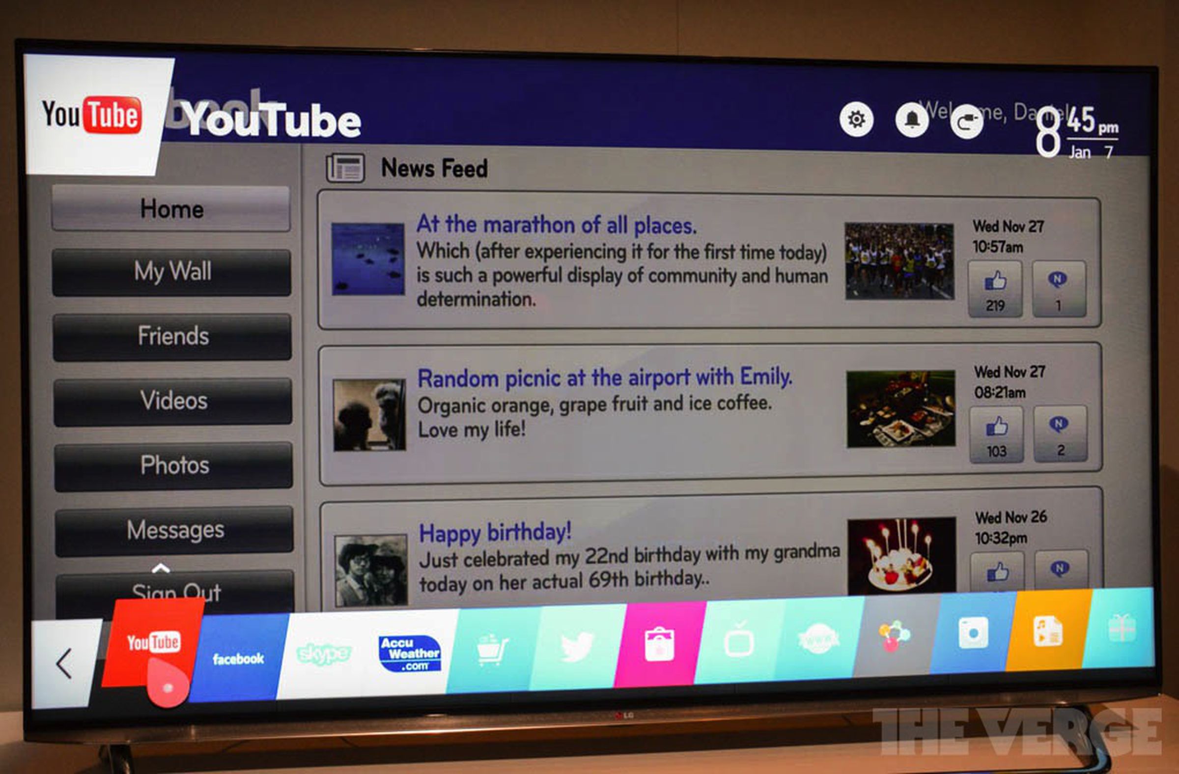WebOS on LG's new TVs