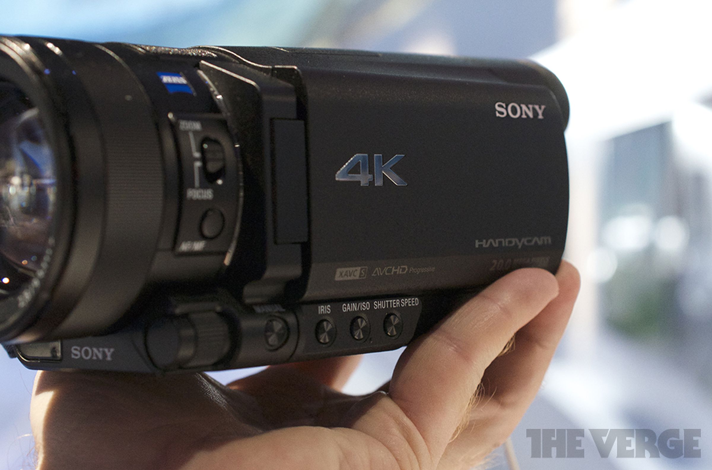 Sony FDR-AX100 4K Handycam hands-on images