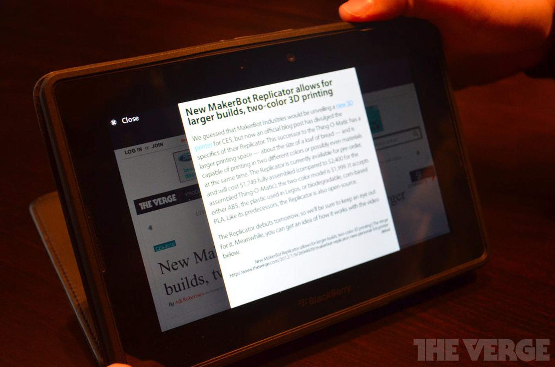 Blackberry Playbook Os 2 0 Hands On Impressions Pictures And Video The Verge