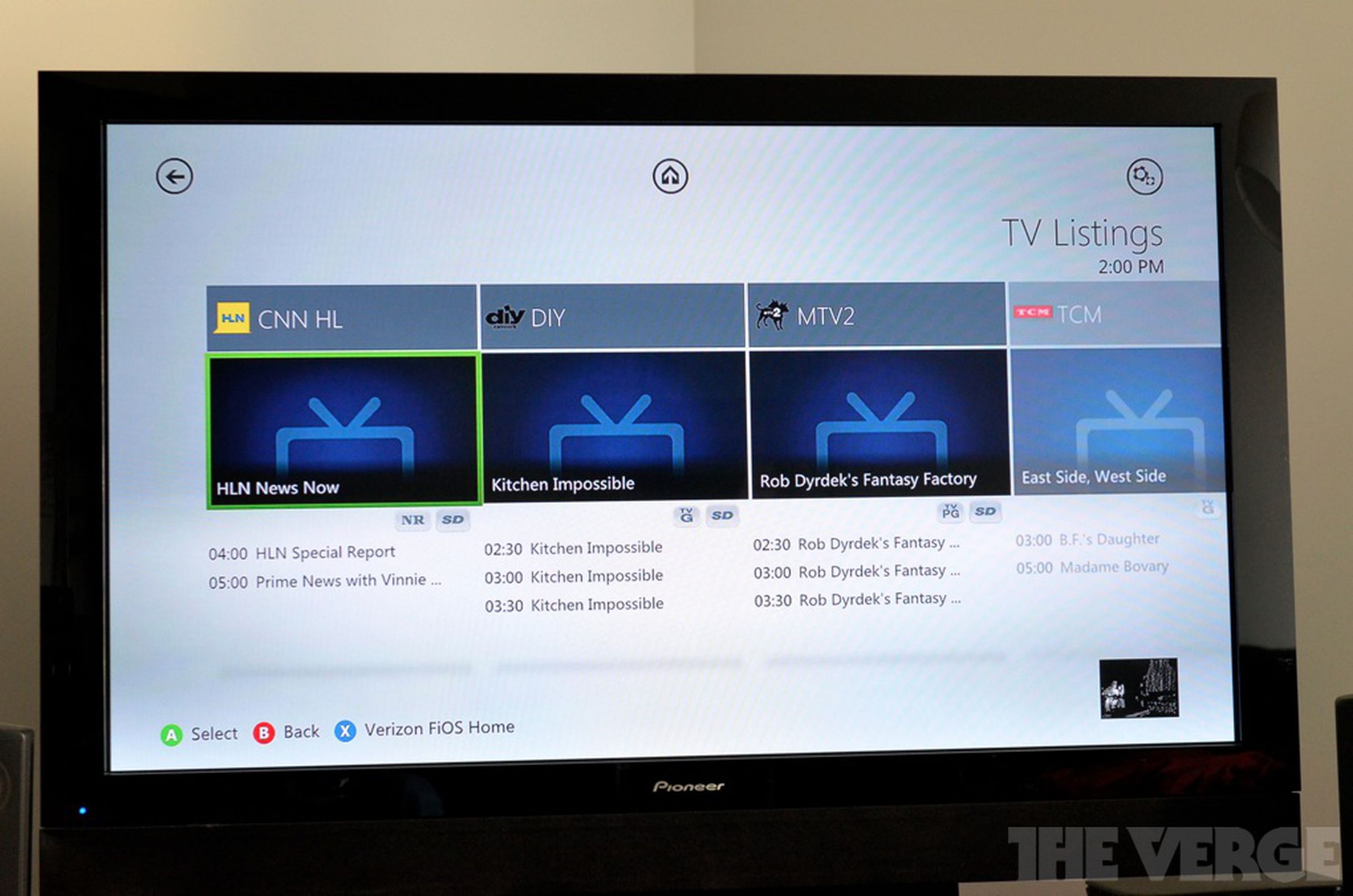FiOS TV for Xbox 360 hands-on