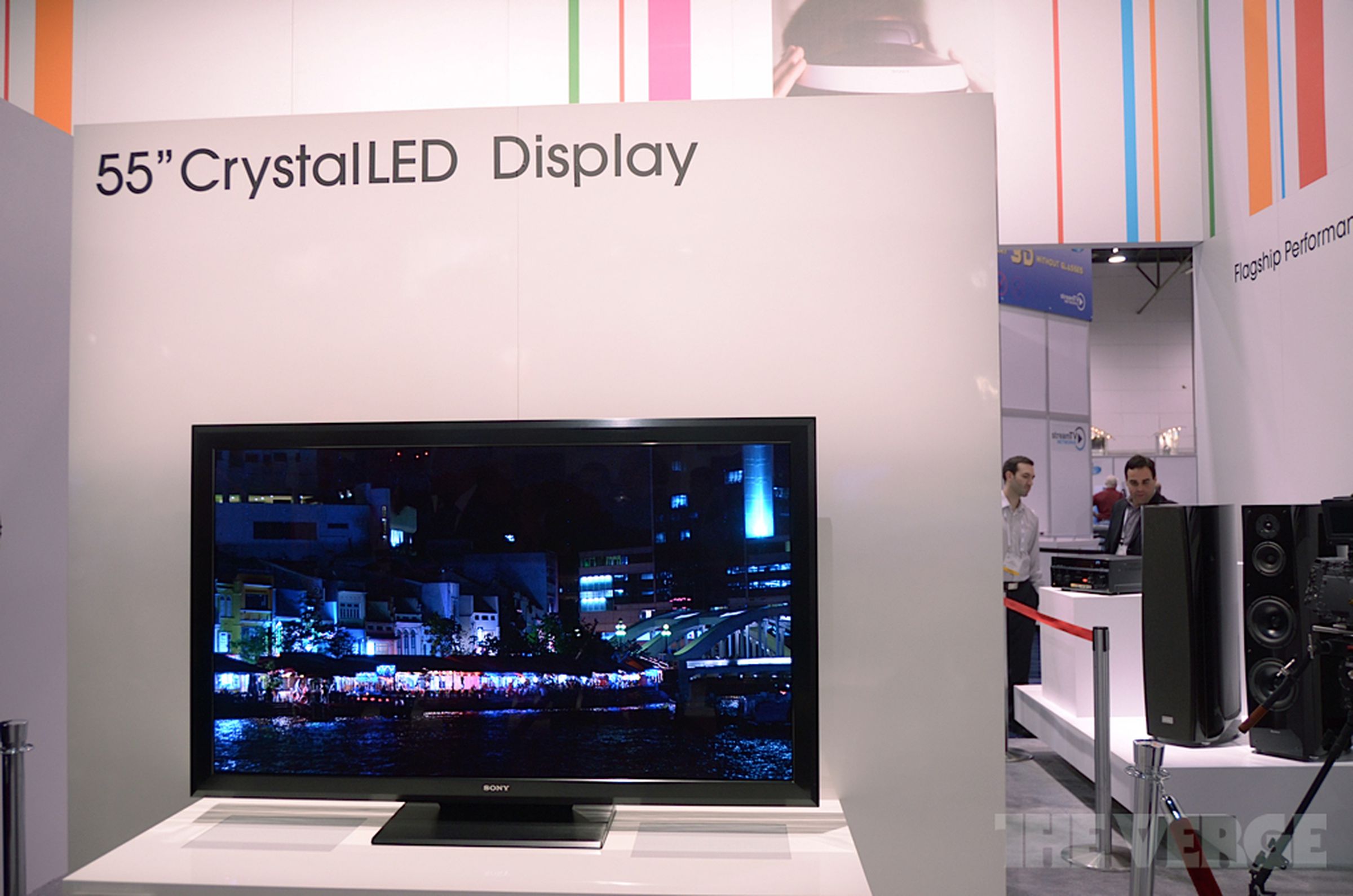 Sony Crystal LED Display prototype pictures from CES 2012