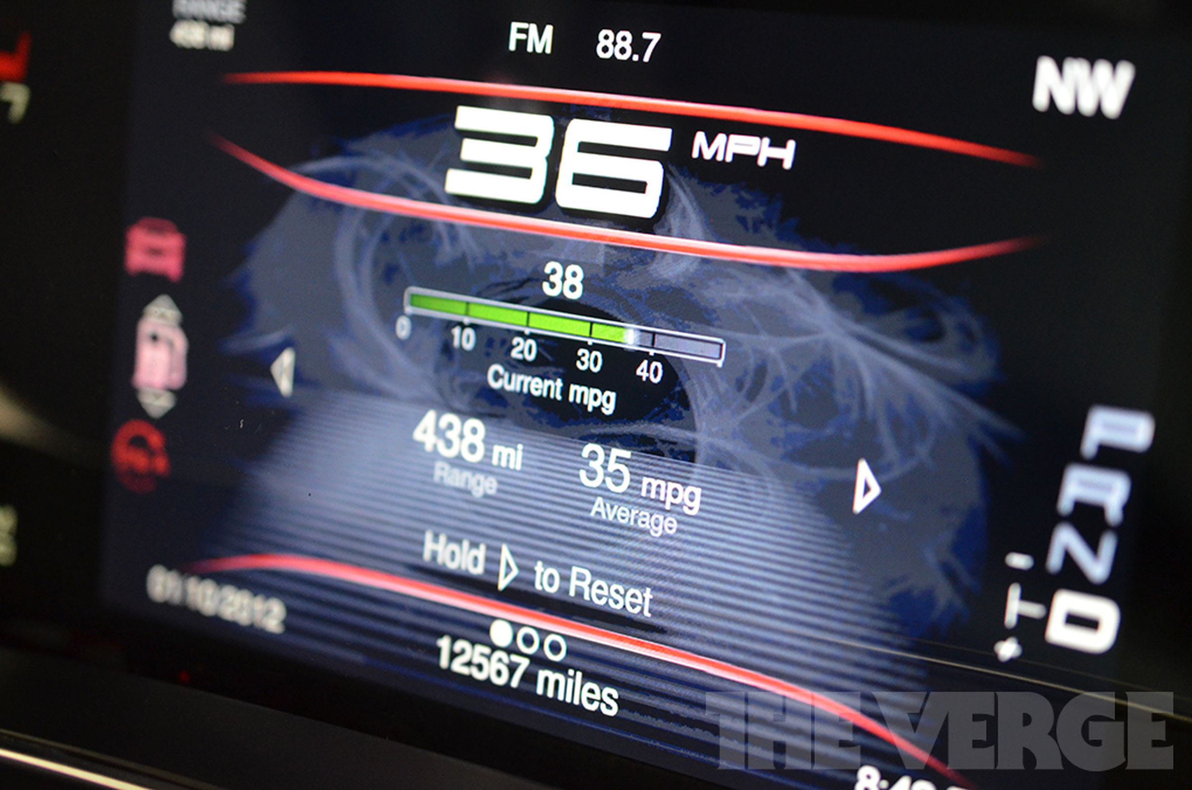The 2013 Dodge Dart's new digital dashboard photos
