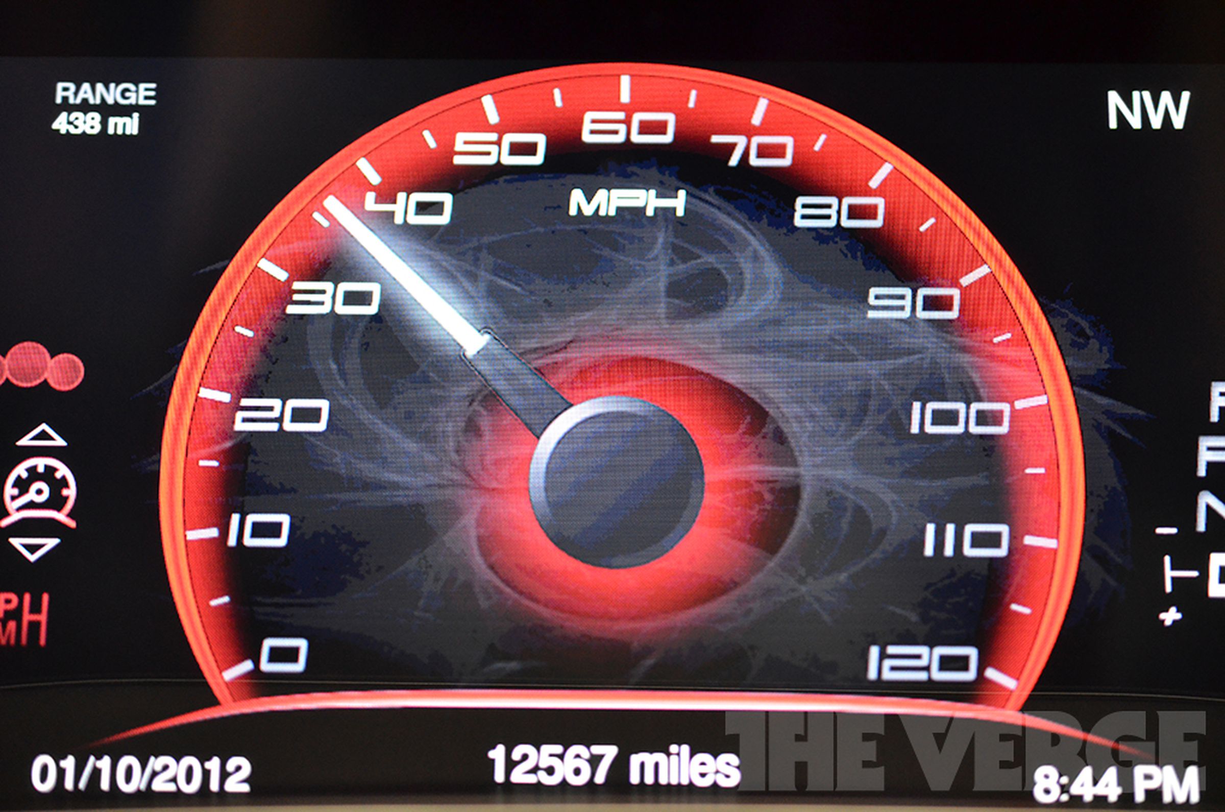 The 2013 Dodge Dart's new digital dashboard photos