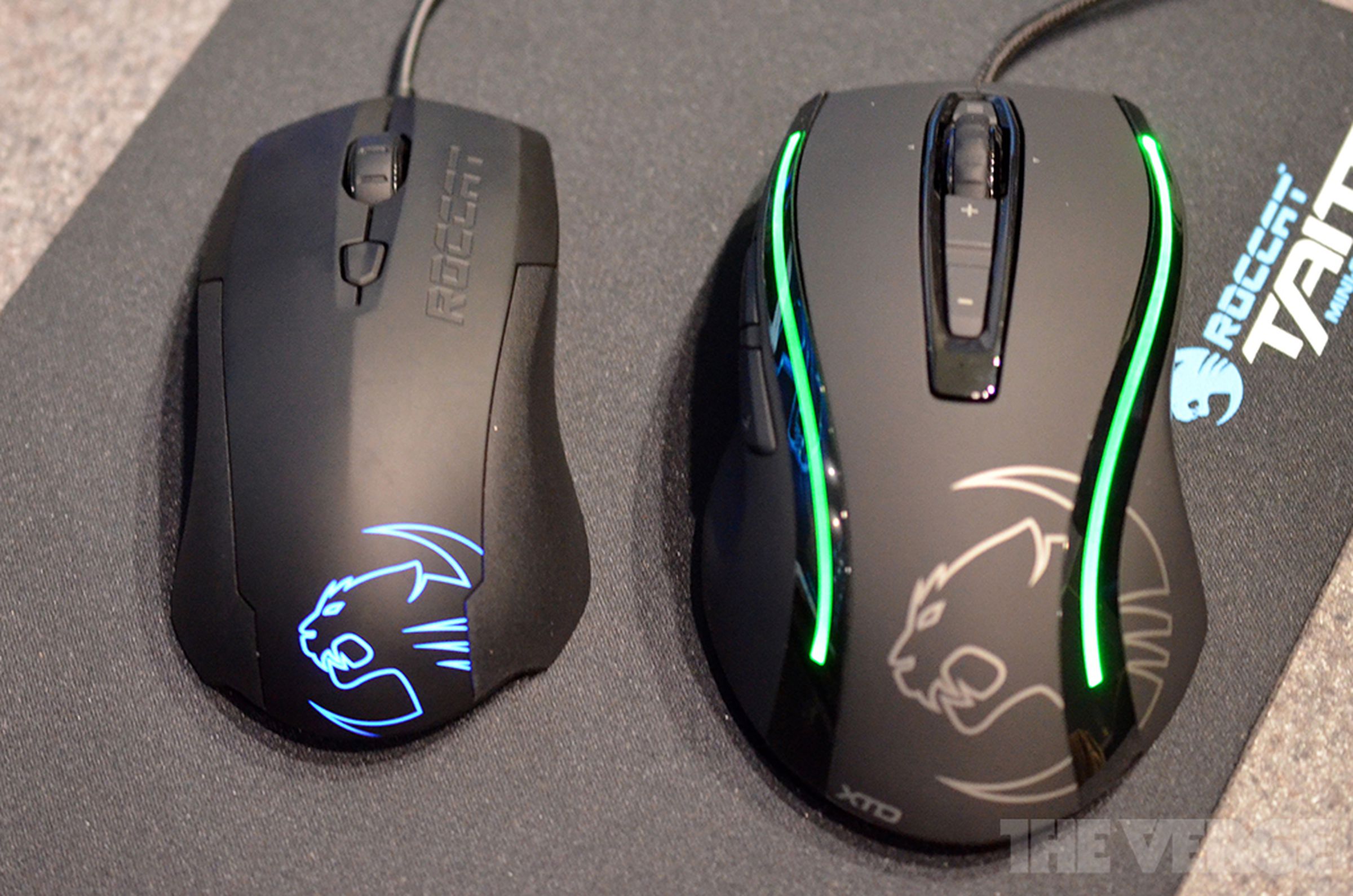 Roccat Kone XTD and Lua mice hands-on photos