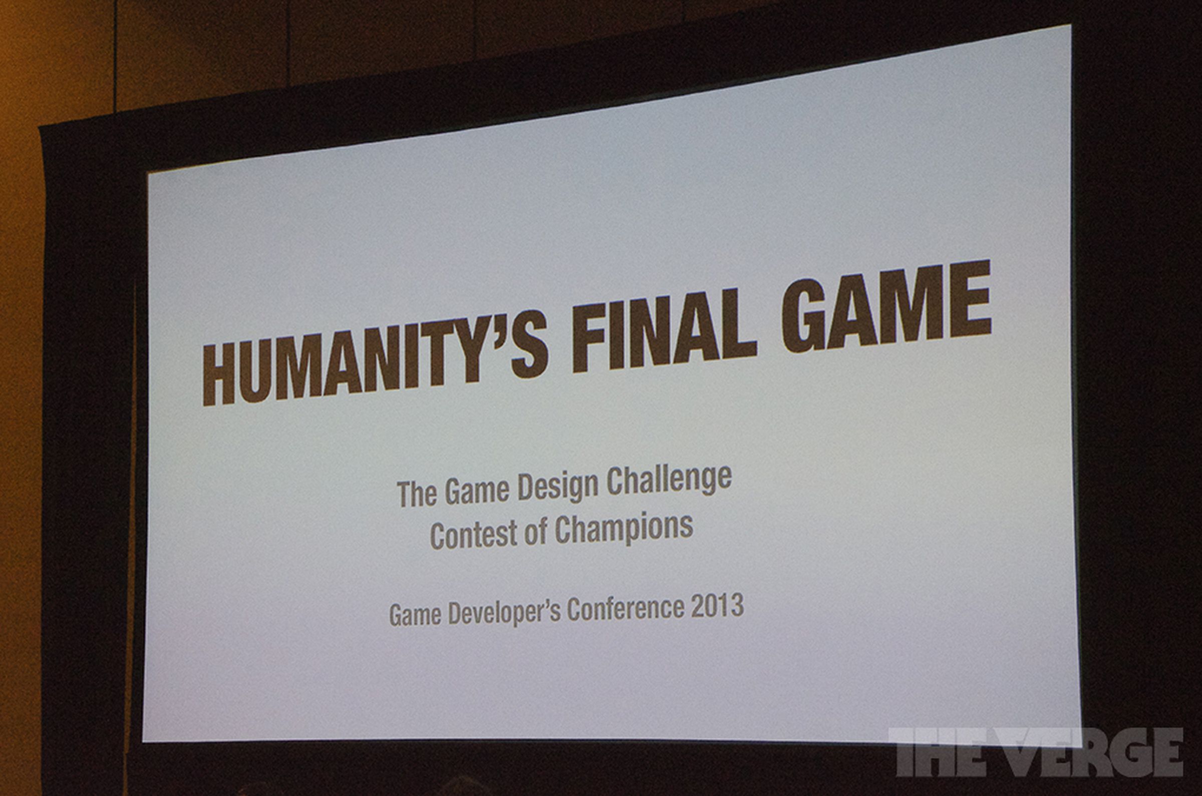 Humanity's Final Game panel photos