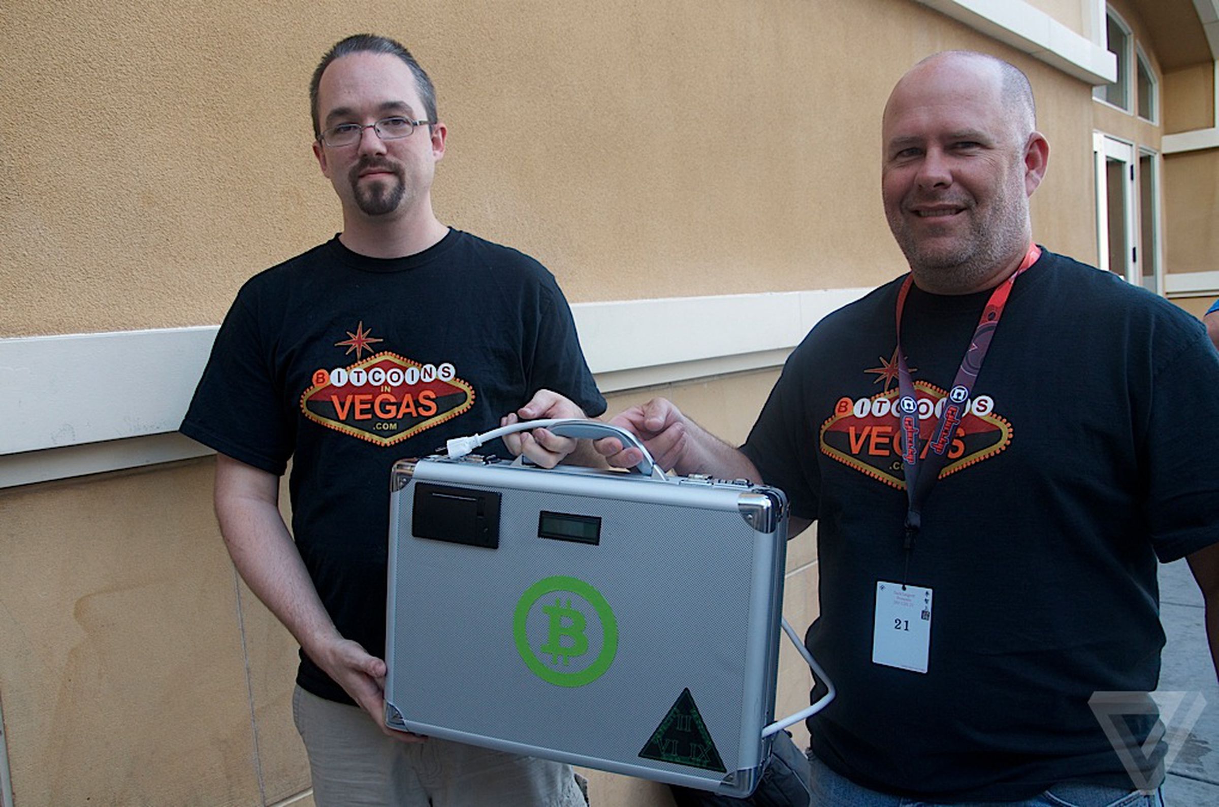 Bitcoin suitcase at Def Con