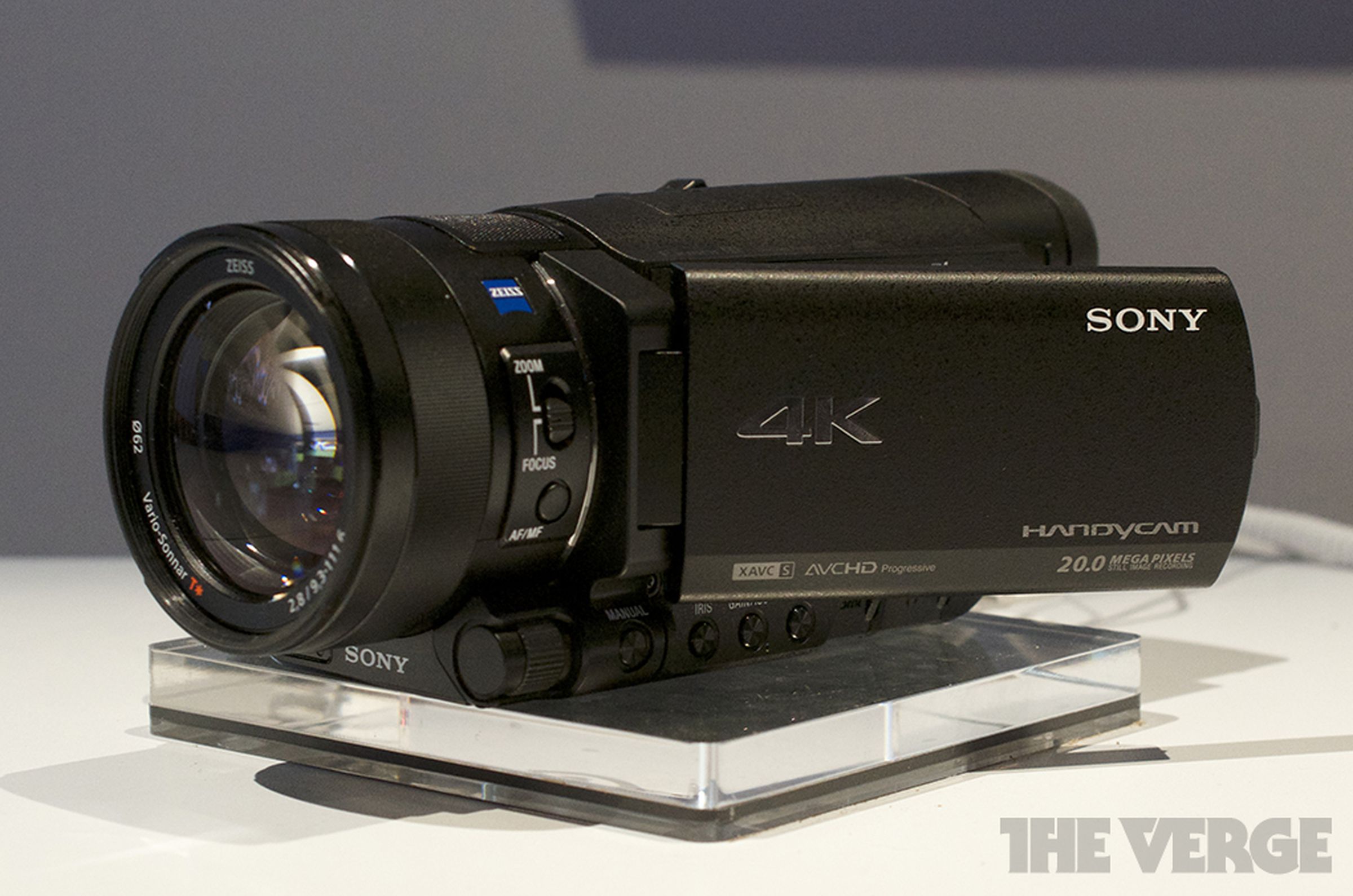 Sony FDR-AX100 4K Handycam hands-on images