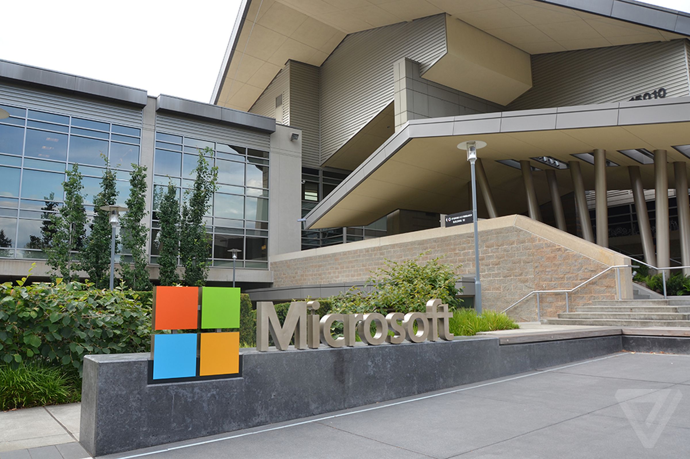 Microsoft logo stock