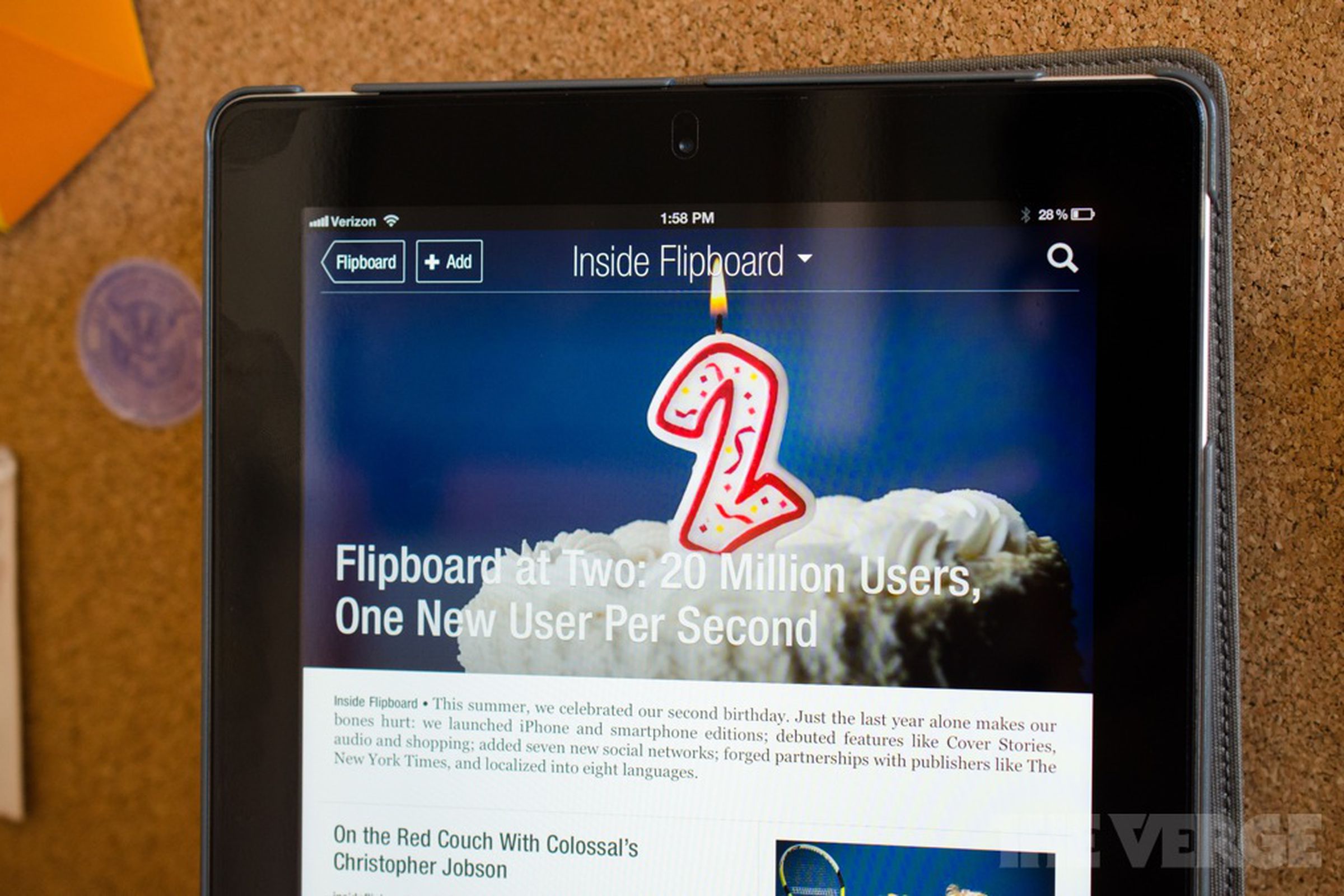 Flipboard 20 million users