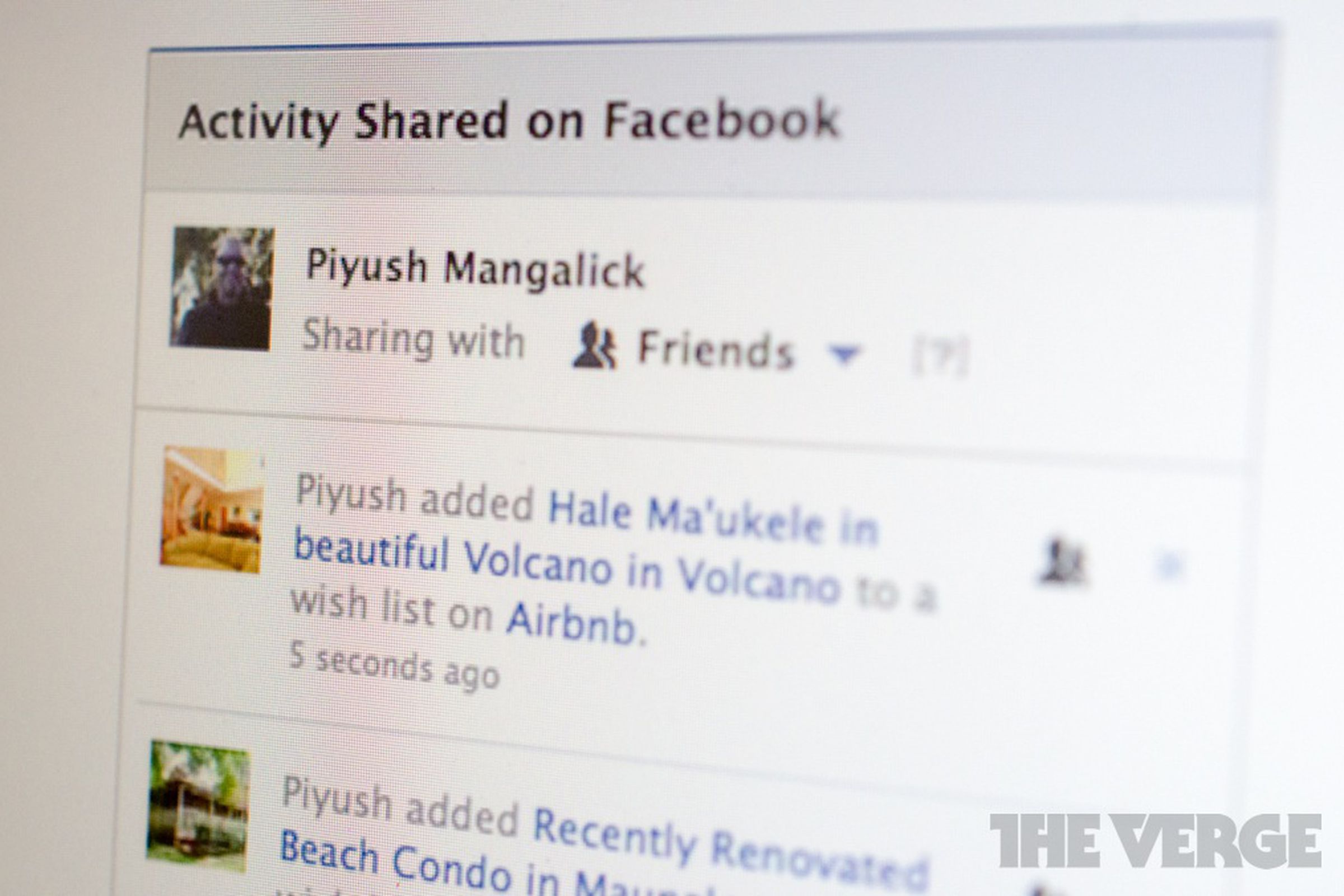 Facebook Shared Activity
