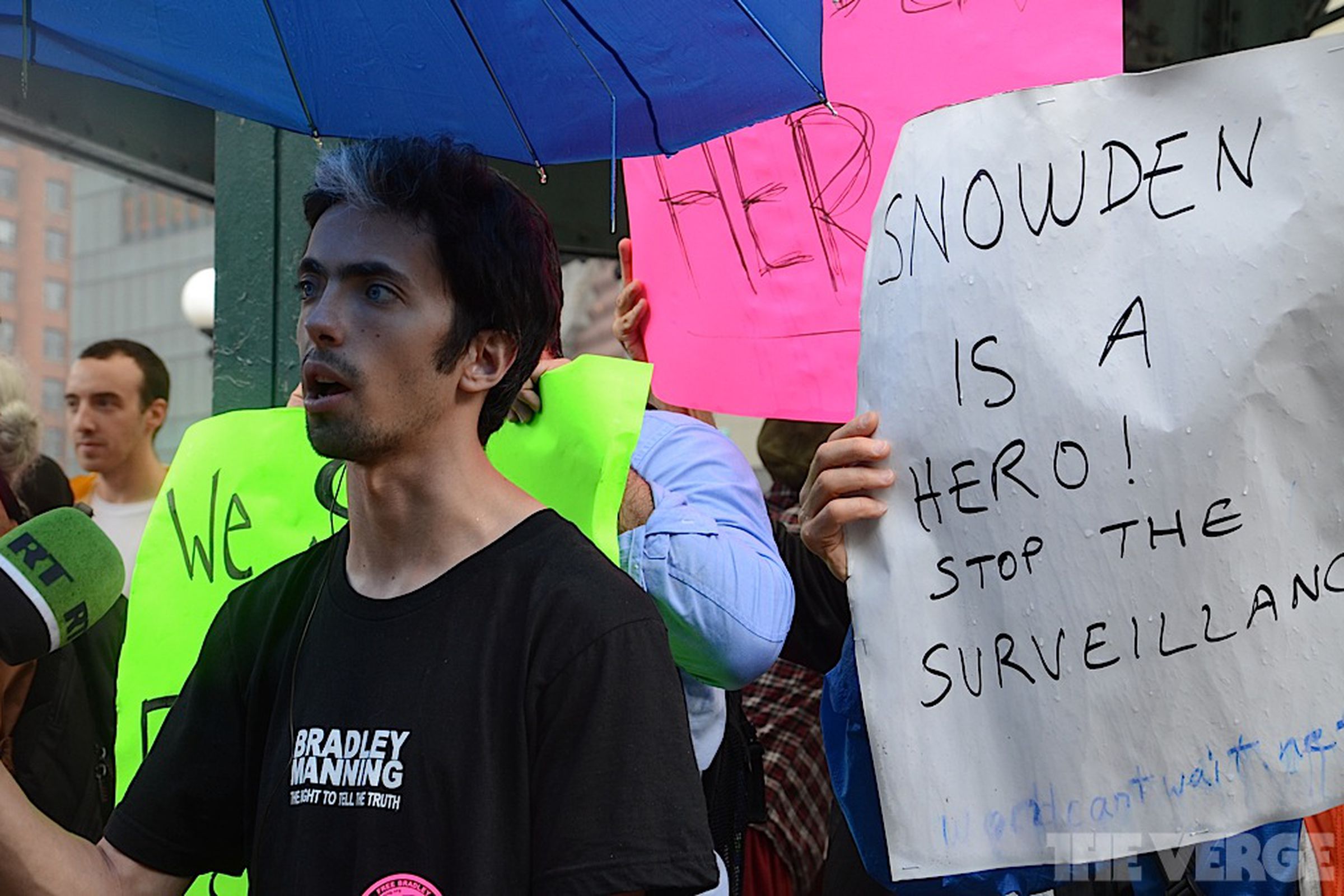 Edward Snowden rally