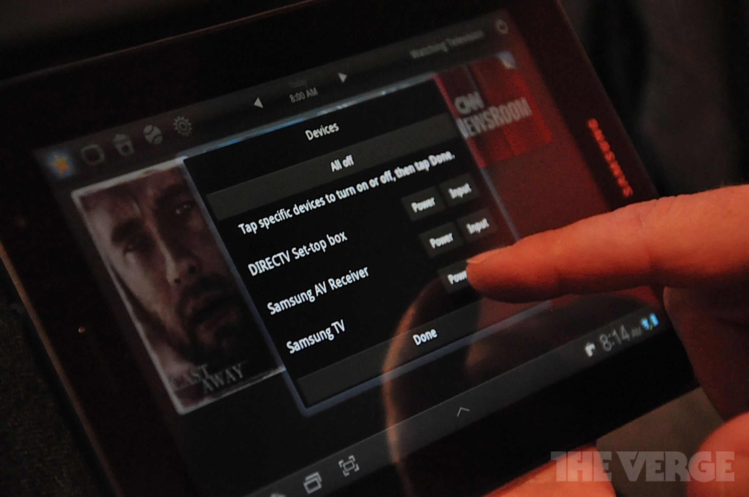 Peel Smart Remote on Galaxy Tab 7.0 Plus demo