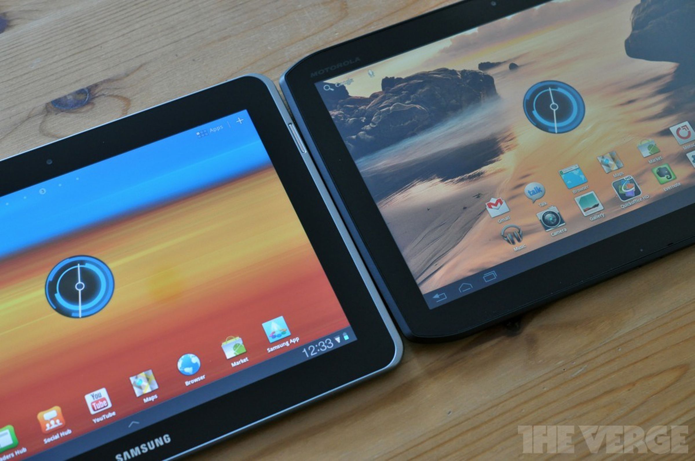Galaxy Tab 10.1N vs. Xoom 2 / Droid Xyboard 10.1